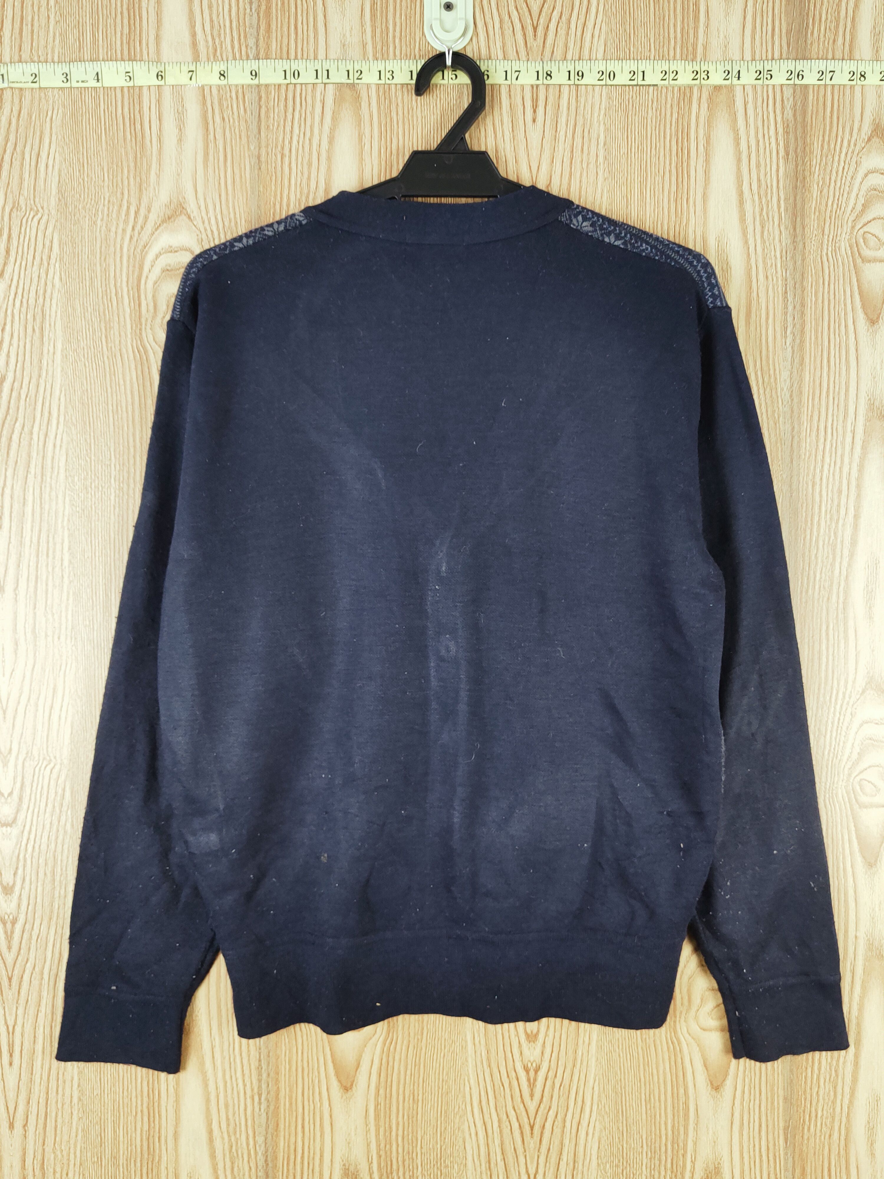 Japanese Brand × Vintage Vintage 💥 George Cross Navy Knitwear Cardigan Size US M / EU 48-50 / 2 - 7 Thumbnail