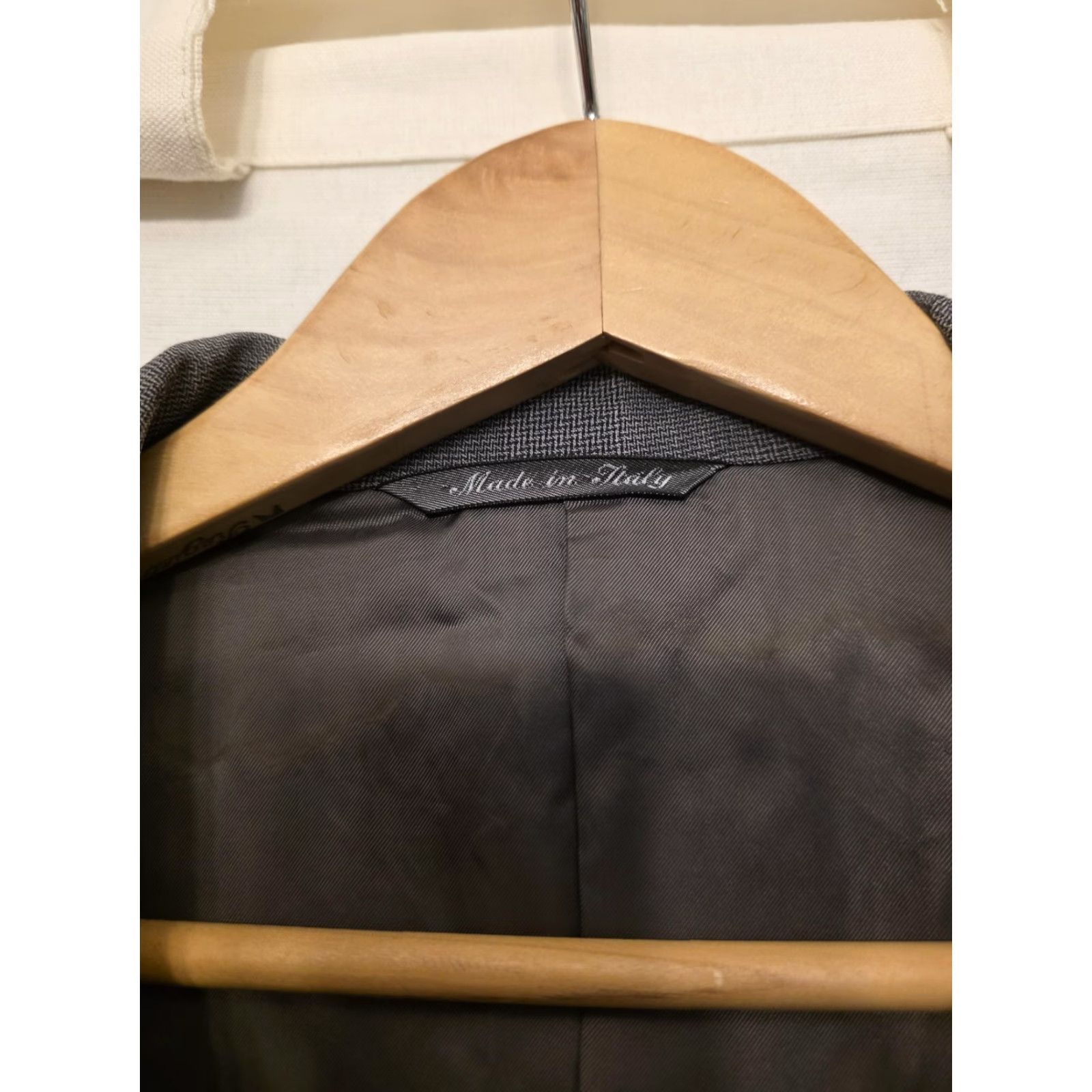 Canali Canali Suit Jacket Mens EU 50R Gray Wool Check Double-Breasted Italy Formal Size 50R - 4 Thumbnail