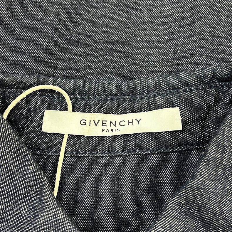Givenchy Givenchy Size36 Denim shirt with logo on the back, classic Size XL / US 12-14 / IT 48-50 - 3 Thumbnail