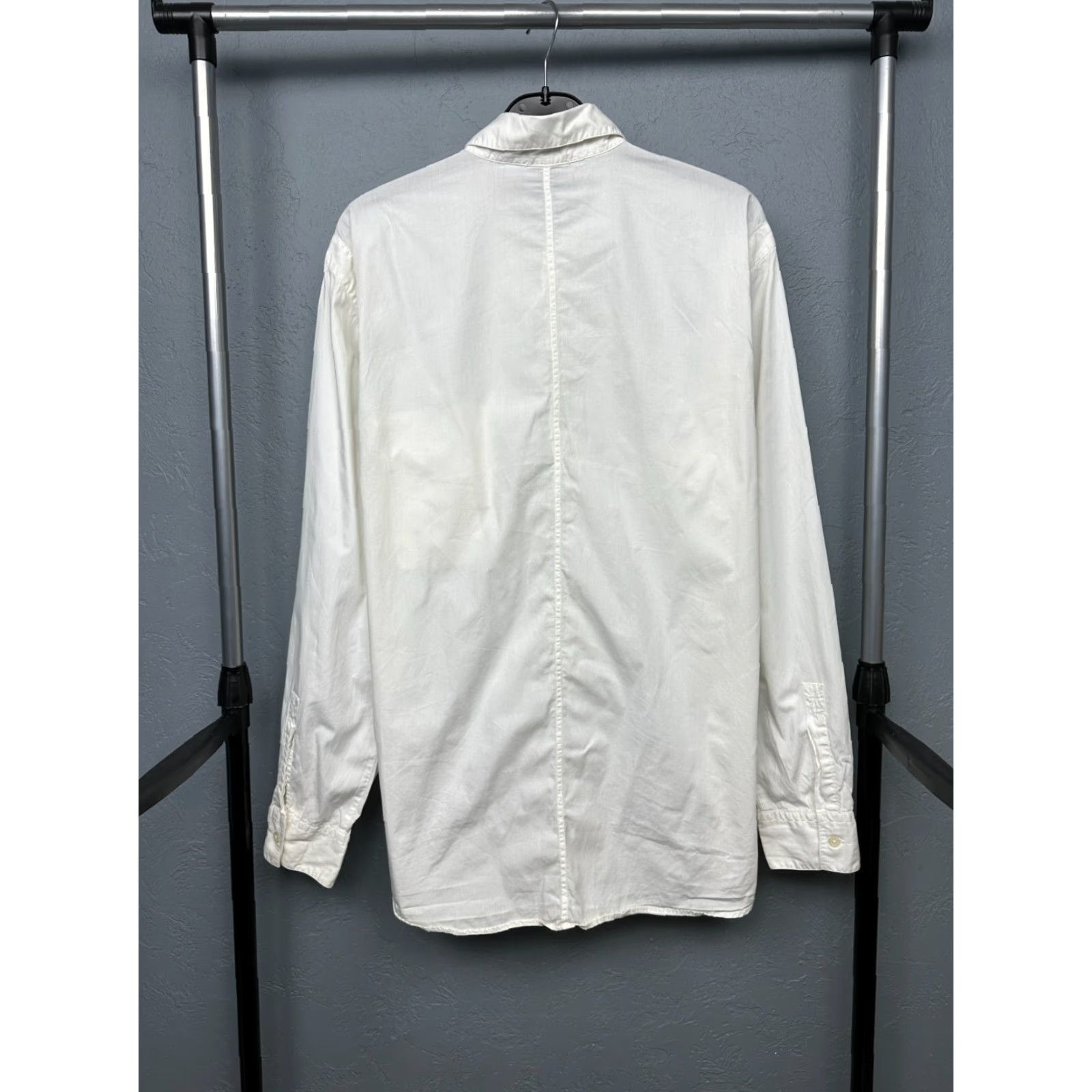 Versace VINTAGE Versace Sport Mens Long Sleeve White Shirt XL Size US XL / EU 56 / 4 - 8 Thumbnail