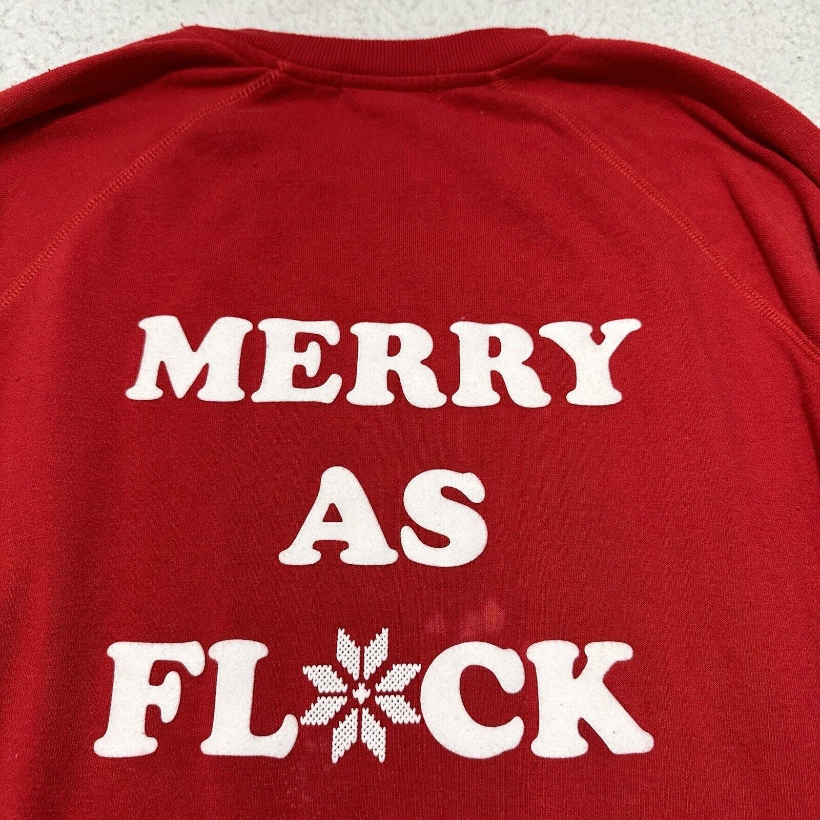 Other PJ Salvage Medium Red Christmas Sweatshirt Merry Flock Shirt Size M / US 6-8 / IT 42-44 - 12 Thumbnail