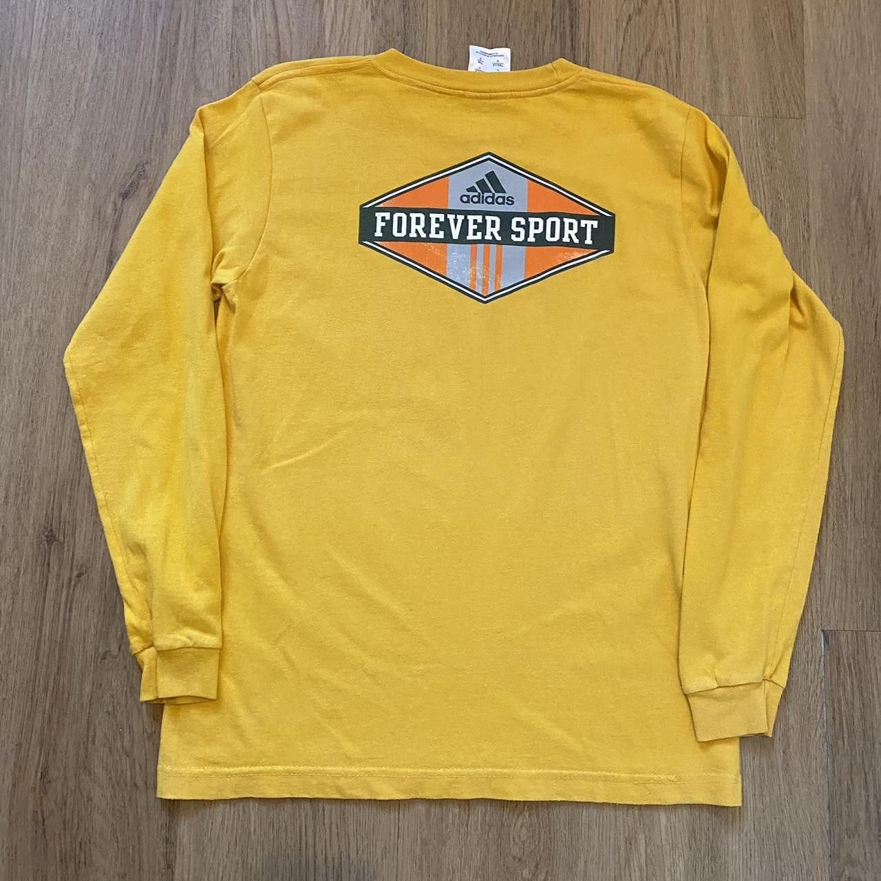Adidas 2000s Yellow Adidas long sleeve with logo Size US XS / EU 42 / 0 - 1 Thumbnail