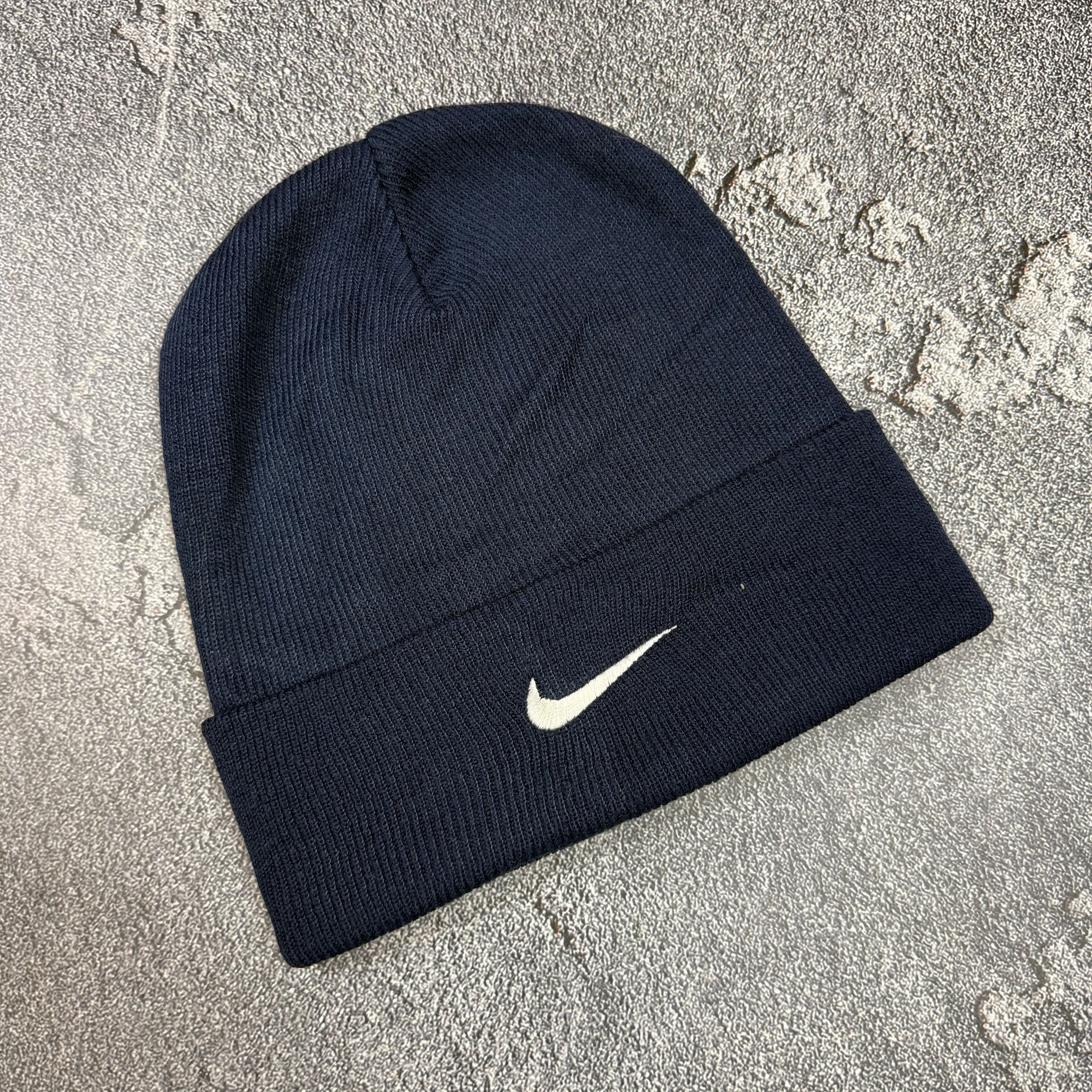 Nike Nike Vintage Beanie Hat Embroidered Big Logo Swoosh 90s Size ONE SIZE - 1 Thumbnail