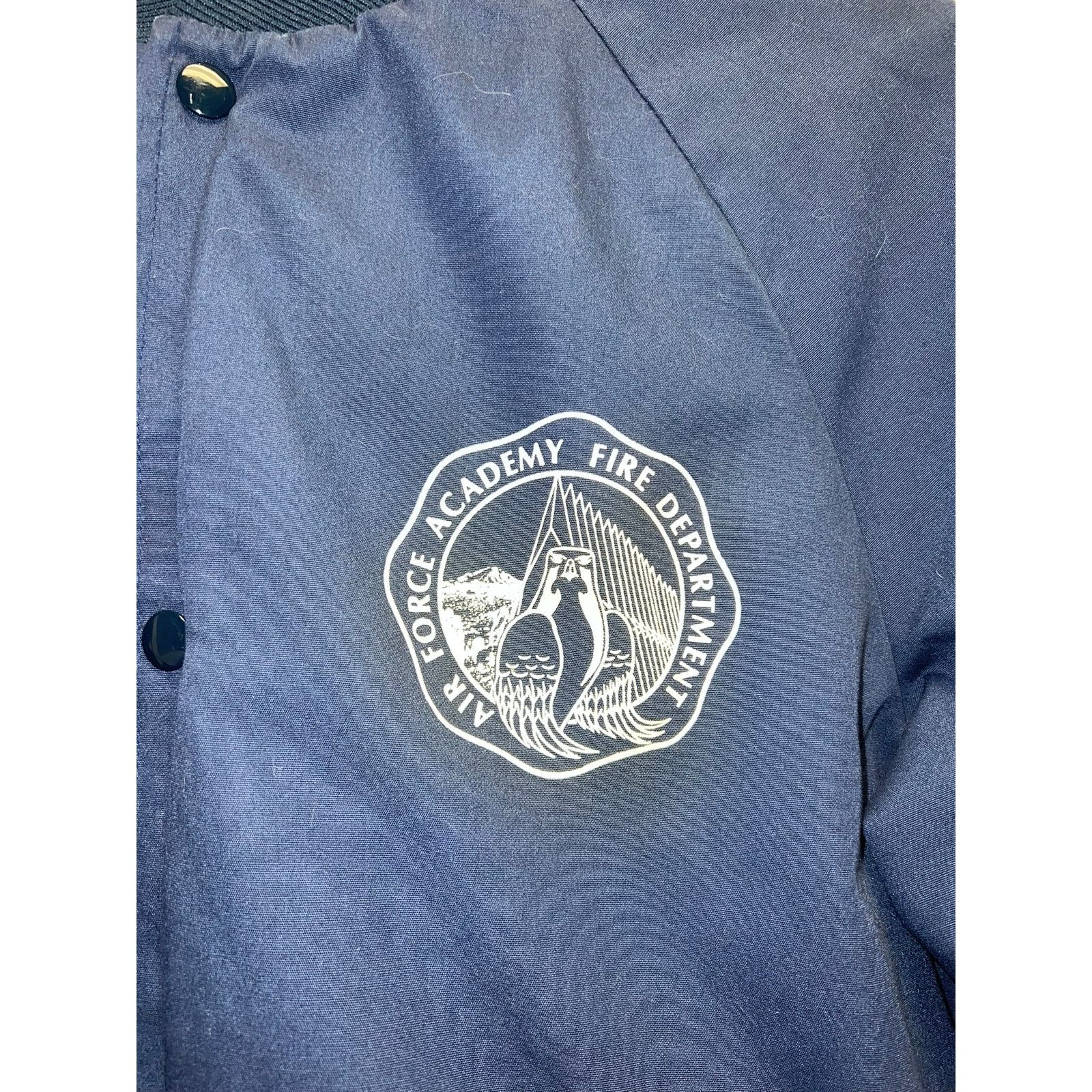 Vintage Vintage Air Force Academy Bomber Jacket Fire Deparment 80s M Size US M / EU 48-50 / 2 - 3 Thumbnail