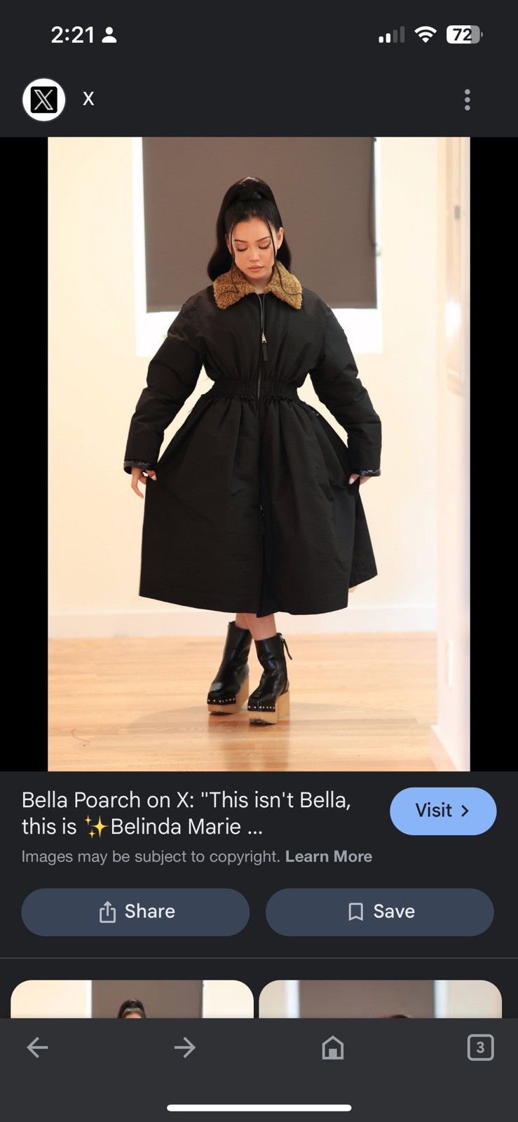 Moncler Moncler Genius Leandra Long Coat with Faux Sherling Size S / US 4 / IT 40 - 1 Thumbnail