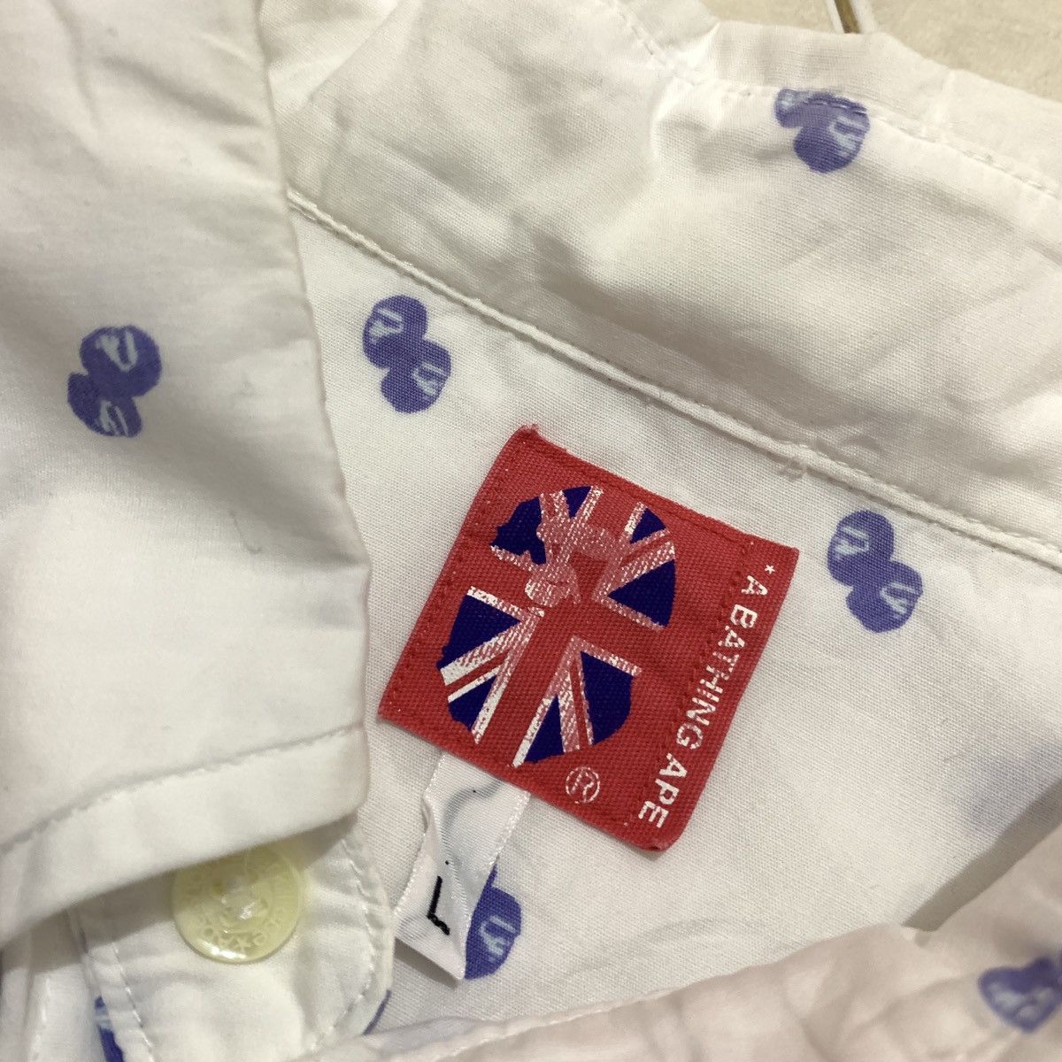 Bape × Vintage Vintage A BATHING APE Printed Shirt Size US L / EU 52-54 / 3 - 3 Thumbnail