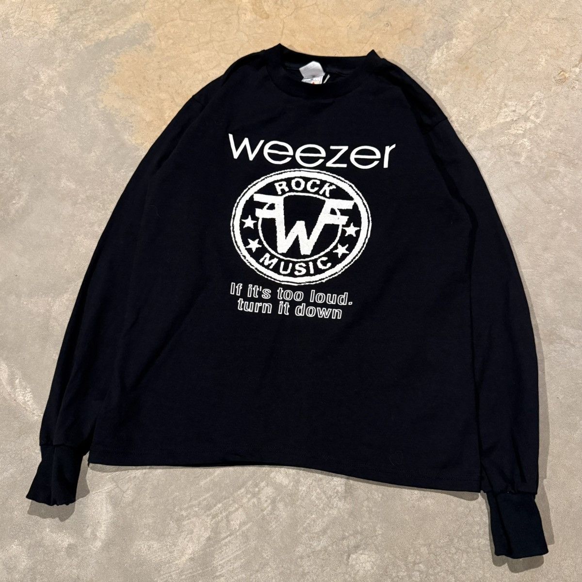 Vintage Vtg 1990s Weezer If It’s Too Loud Turn it Down Band Tee ERD Size US M / EU 48-50 / 2 - 2 Thumbnail