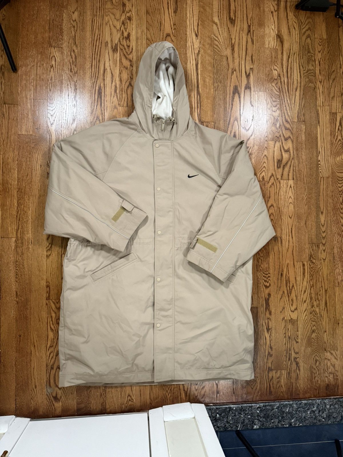 Drake × NOCTA × Nike Nike x NOCTA NRG Sideline Jacket Khaki Drake Mens Size XL Size US XL / EU 56 / 4 - 8 Thumbnail