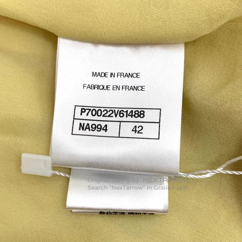 Chanel Chanel 21C yellow cotton single-breasted long-sleeved tass Size M / US 6-8 / IT 42-44 - 6 Thumbnail