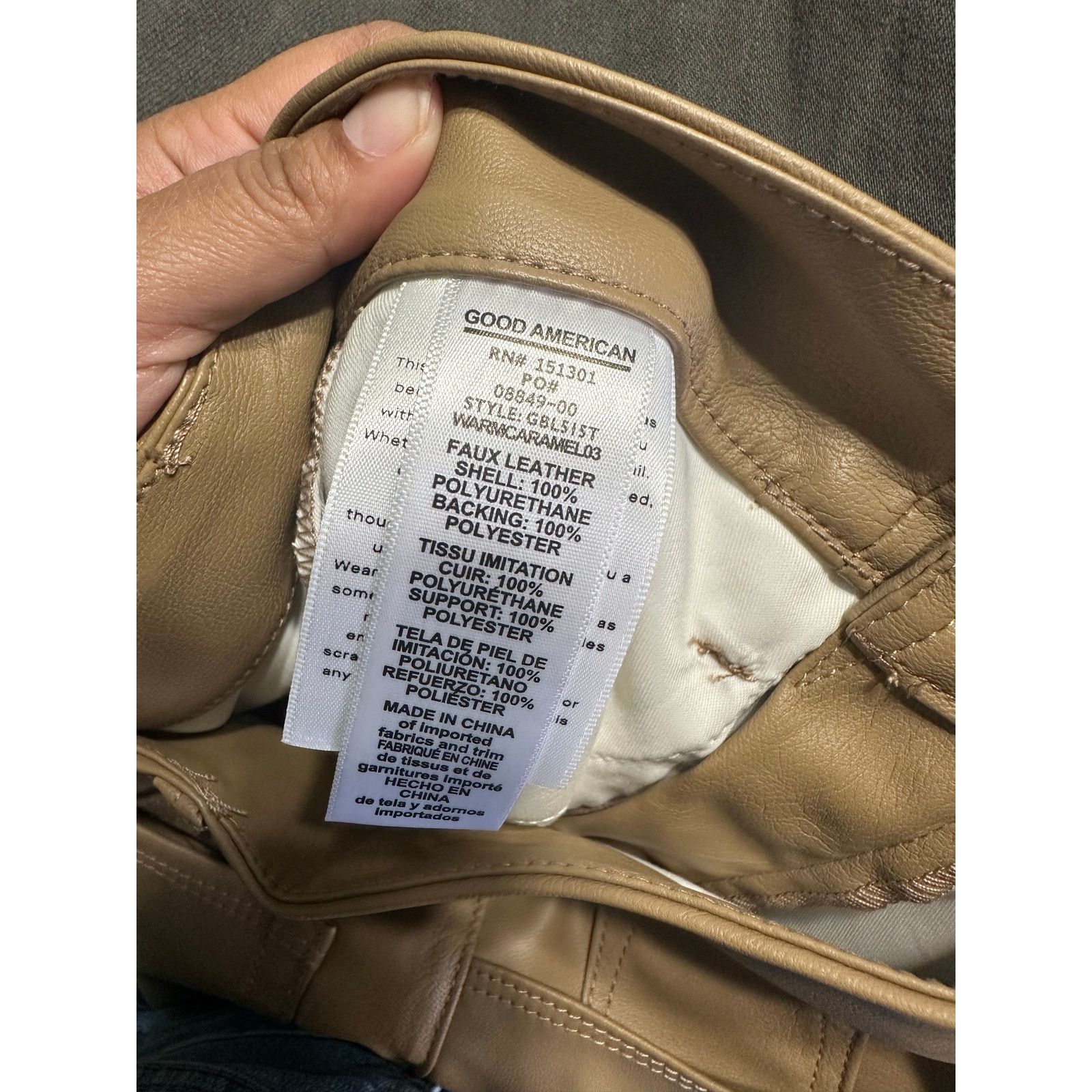 Good American Good American Better Than Leather Faux Leather Pants Size 26" / US 2 / IT 38 - 8 Thumbnail