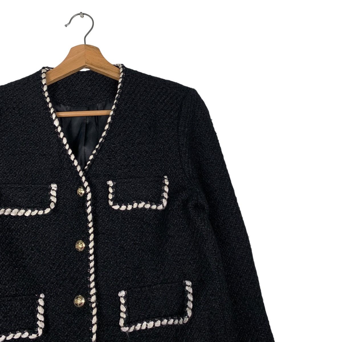 Japanese Brand Japanese Brand Nice Design Tweed Jacket Size M / US 6-8 / IT 42-44 - 5 Thumbnail
