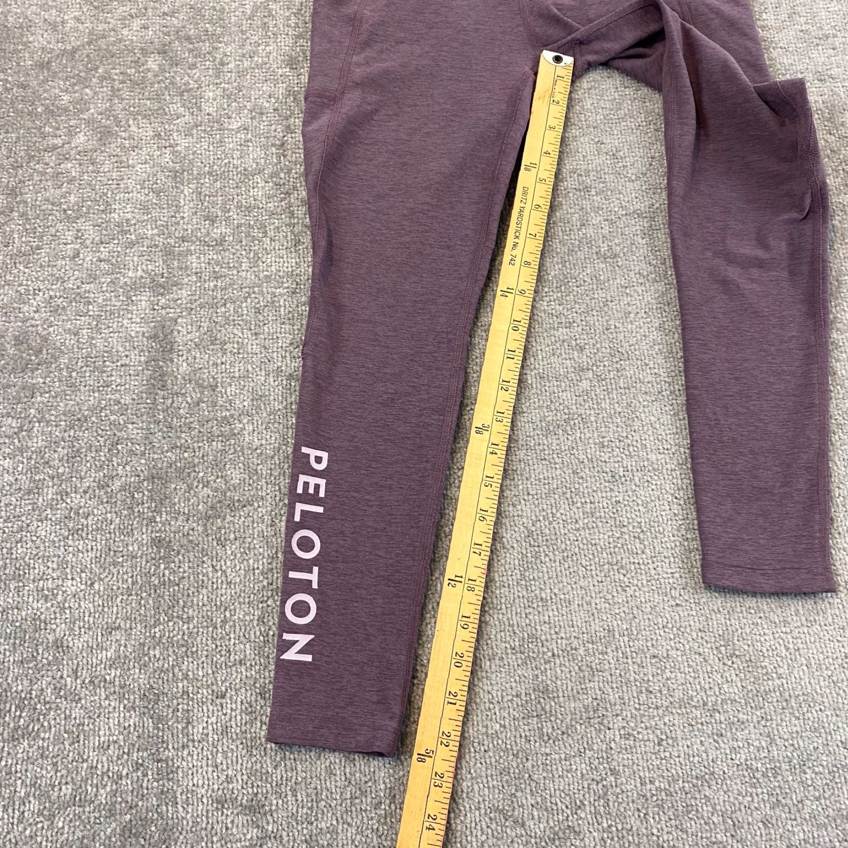 Beyond Yoga Beyond Yoga x Peloton Leggings Womens Small 22' Waist Purple Mauve Capri Workout Size 28" / US 6 / IT 42 - 7 Thumbnail