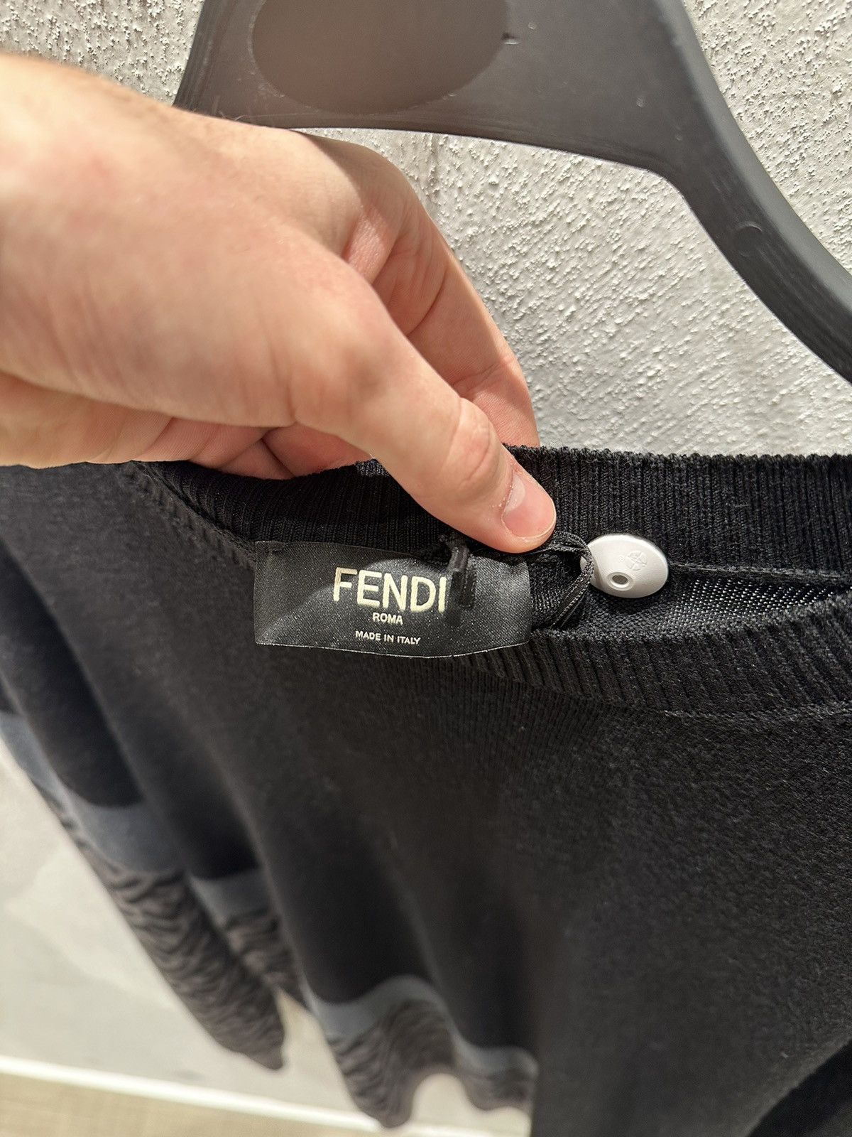 Fendi Fendi Sweater (Black/Grey) Size US L / EU 52-54 / 3 - 5 Thumbnail
