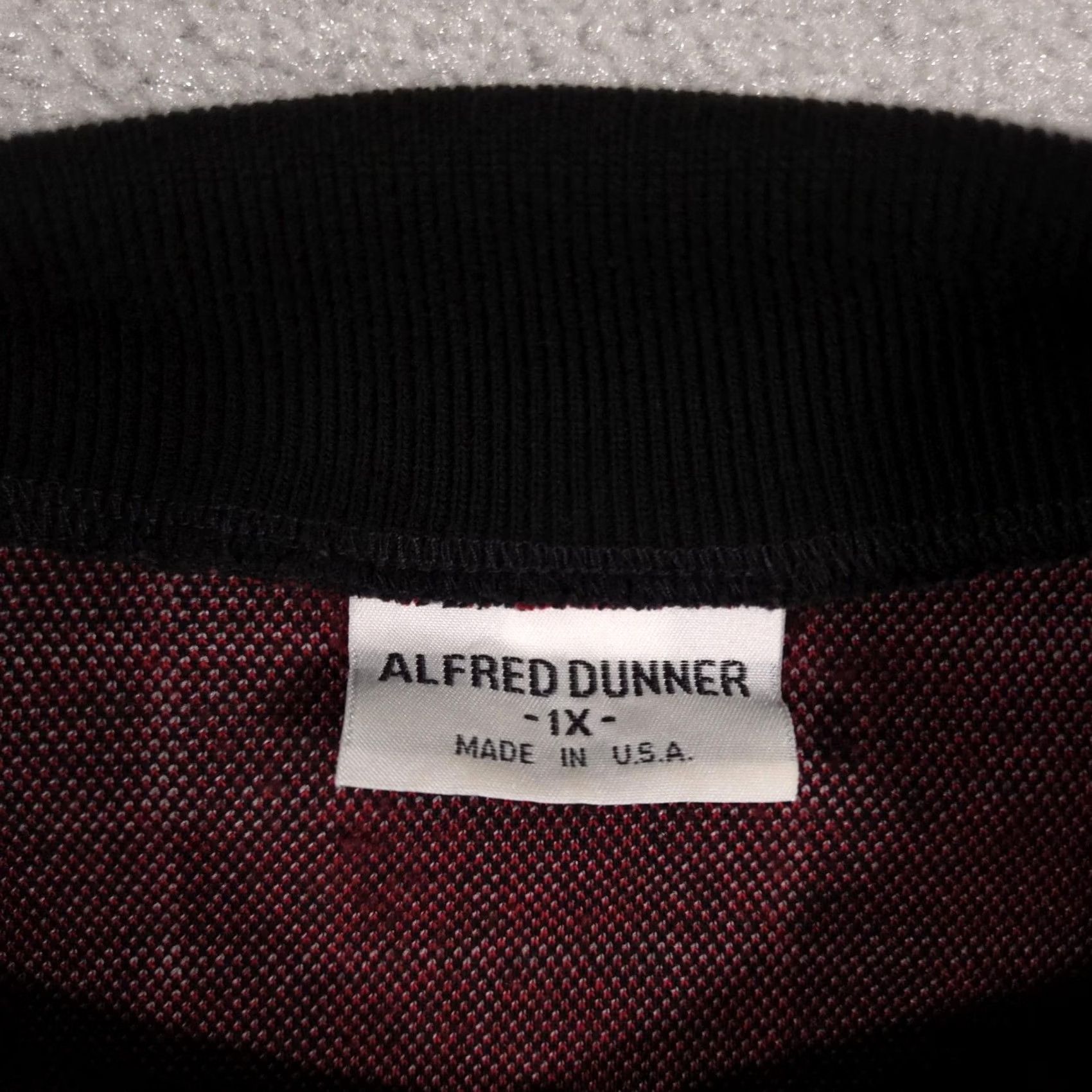 Vintage VINTAGE Alfred Dunner Sweater Womens 1X Red Black Plaid Cardigan Made in USA 90s Size XL / US 12-14 / IT 48-50 - 6 Thumbnail