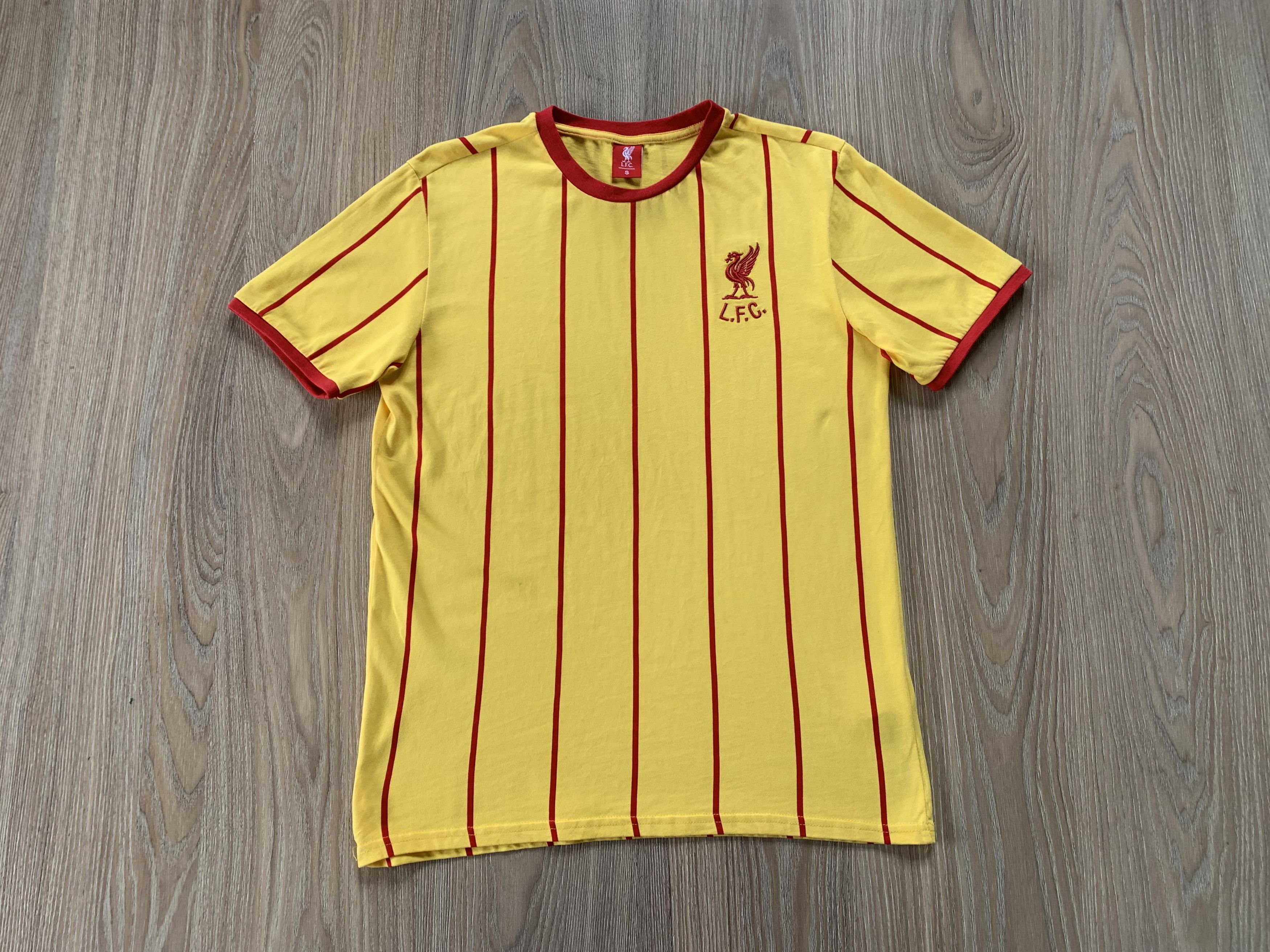Other Liverpool Away Retro Cotton Stripe Football Shirt Size US S / EU 44-46 / 1 - 3 Thumbnail