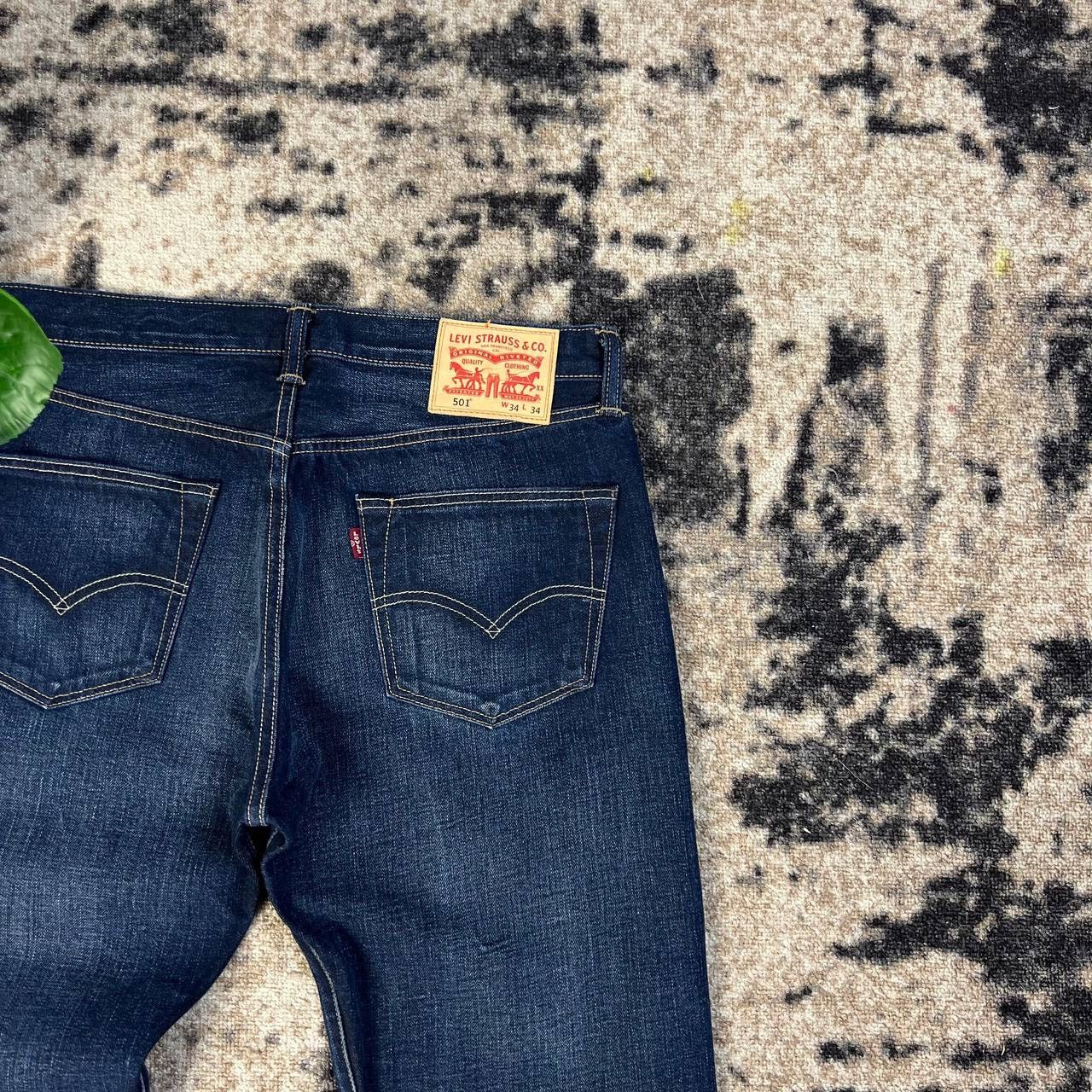 Levi's 501 Levis Vintage Y2K Straight Fit Blue Denim Jeans Size US 34 / EU 50 - 3 Thumbnail