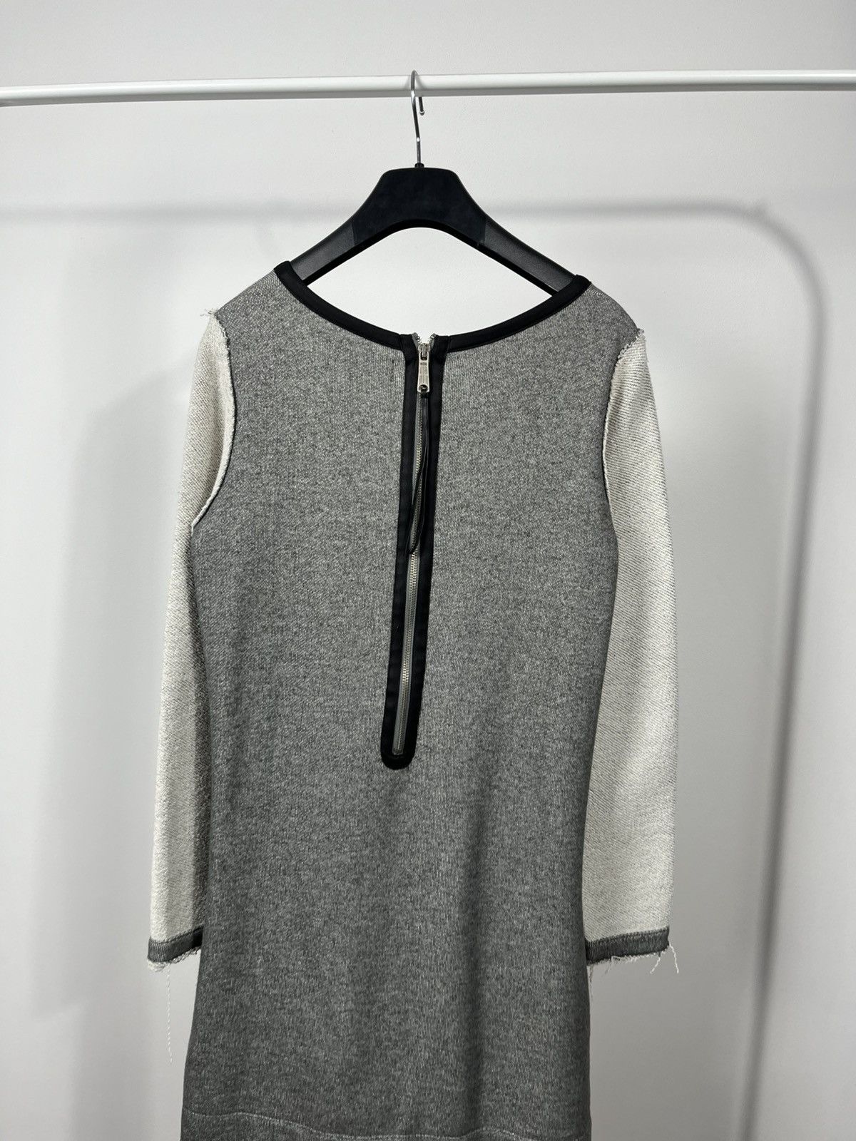 Diesel Diesel Women’s Gray Mini Dress Long Sleeve Zip Back Casual Size S / US 4 / IT 40 - 15 Thumbnail