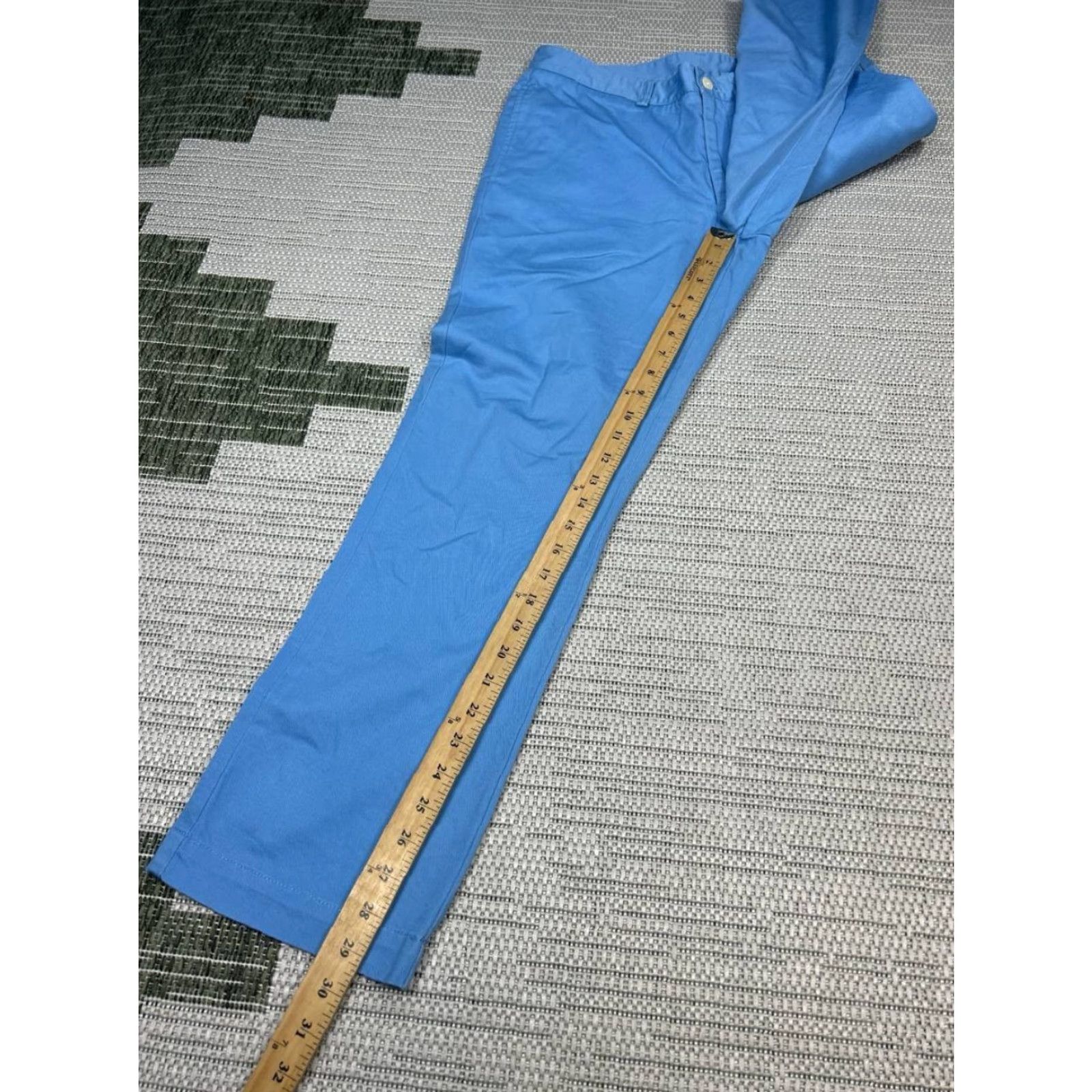 Vineyard Vines Vineyard Vines Slim Fit Club Pants Mens 32x30 Blue Cotton Twill Straight Leg Pants Size US 32 / EU 48 - 4 Thumbnail