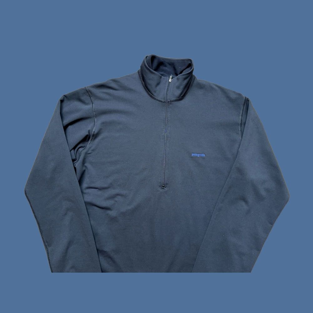 Patagonia VINTAGE Patagonia Capilene 1/4 Zip Shirt Mens Small Black Baselayer Midweight USA Made Size US S / EU 44-46 / 1 - 1 Thumbnail