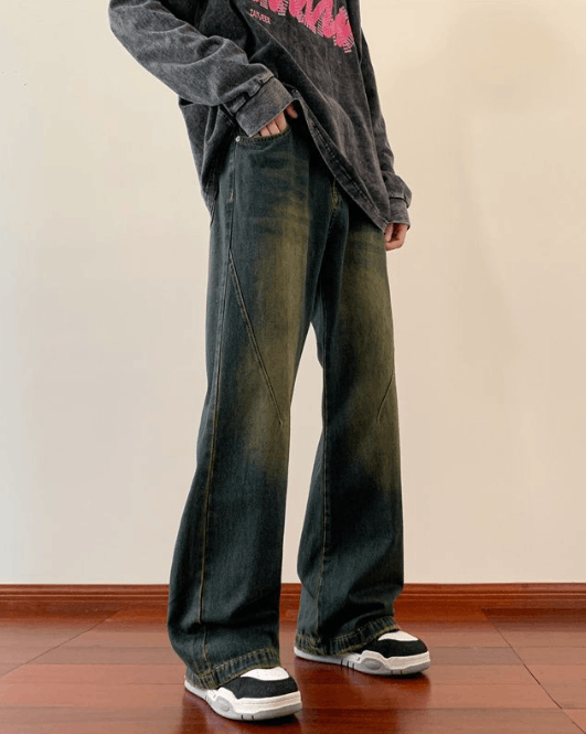 Japanese Brand Blue vintage street washed distressed jeans y2k Size US 32 / EU 48 - 2 Thumbnail