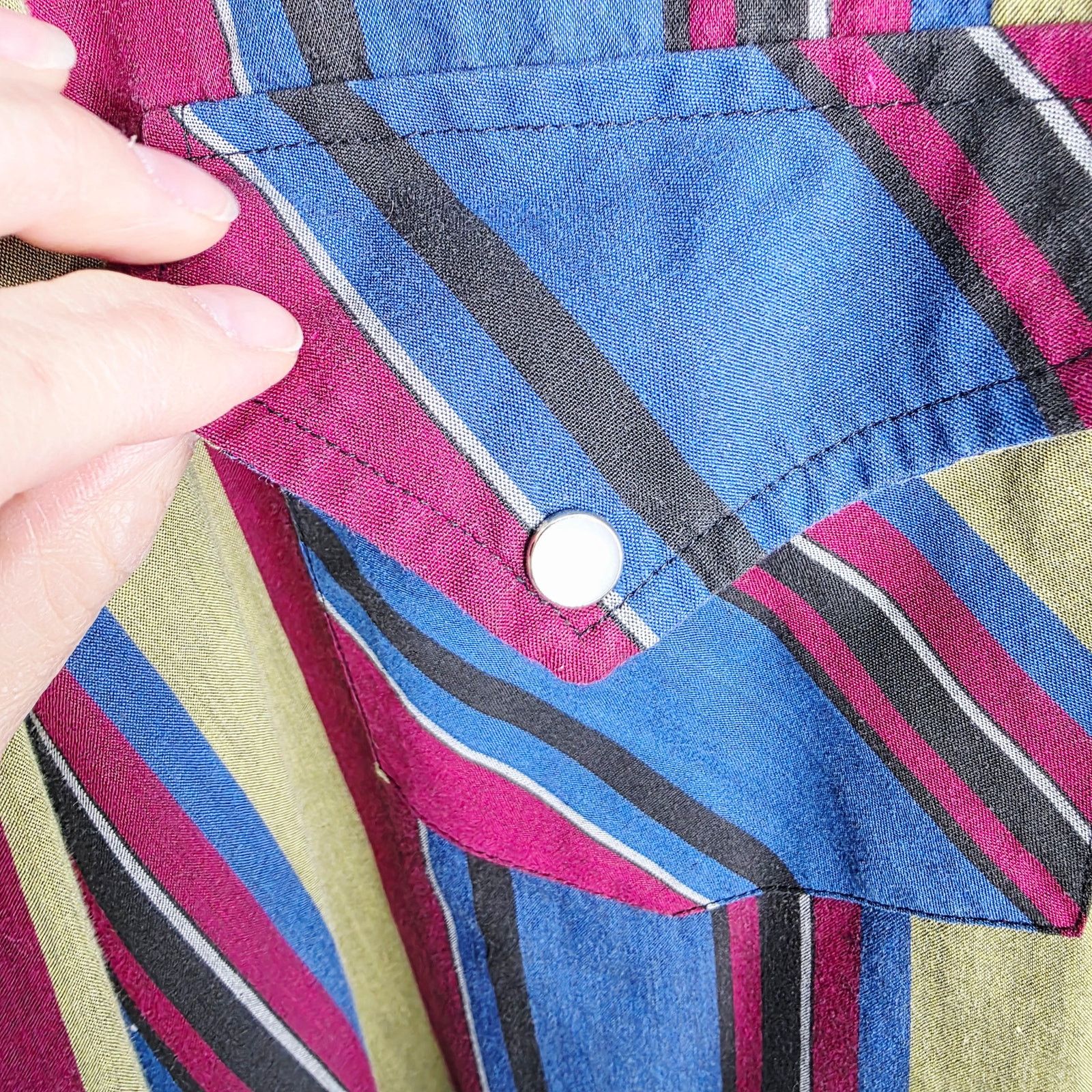 Other Vintage Ely Since 1878 Western Striped Button Front Shirt Size US XXL / EU 58 / 5 - 6 Thumbnail