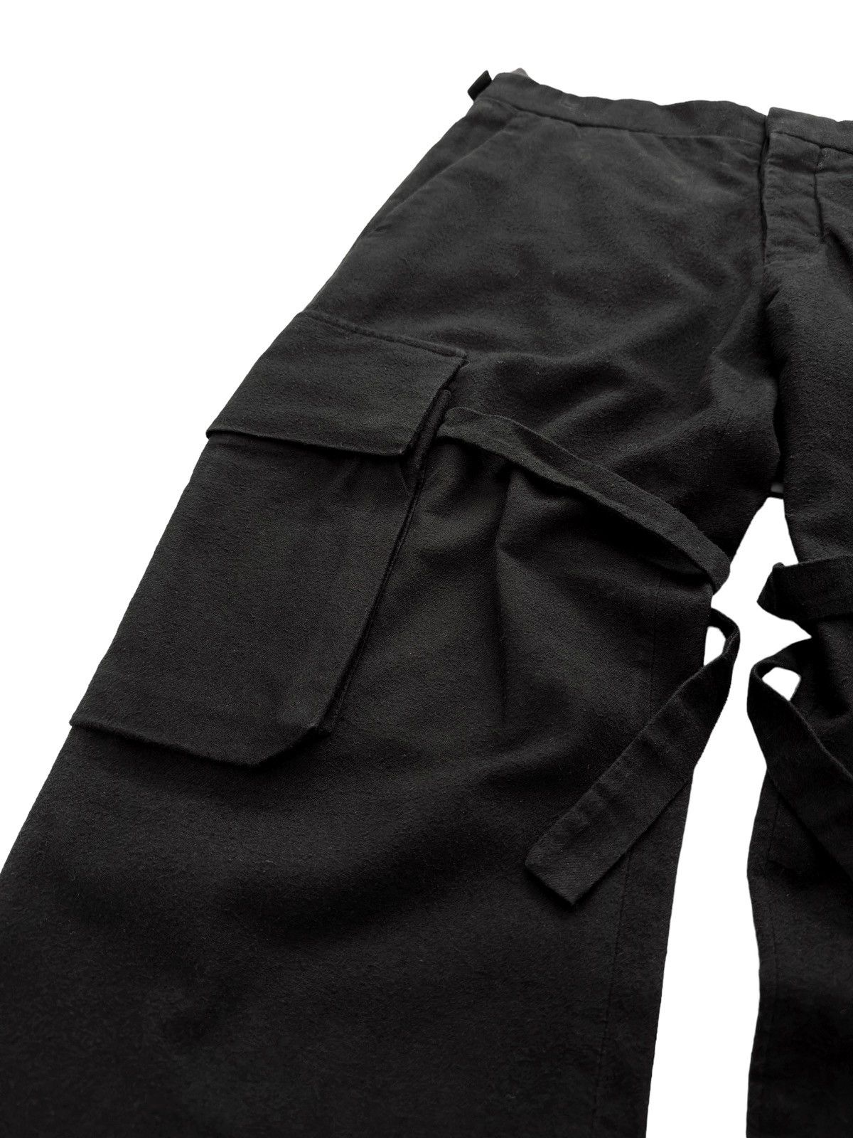Helmut Lang Sz50 Bondage 2004 Strap Cargo Felted Cotton Trouser Size US 34 / EU 50 - 3 Thumbnail