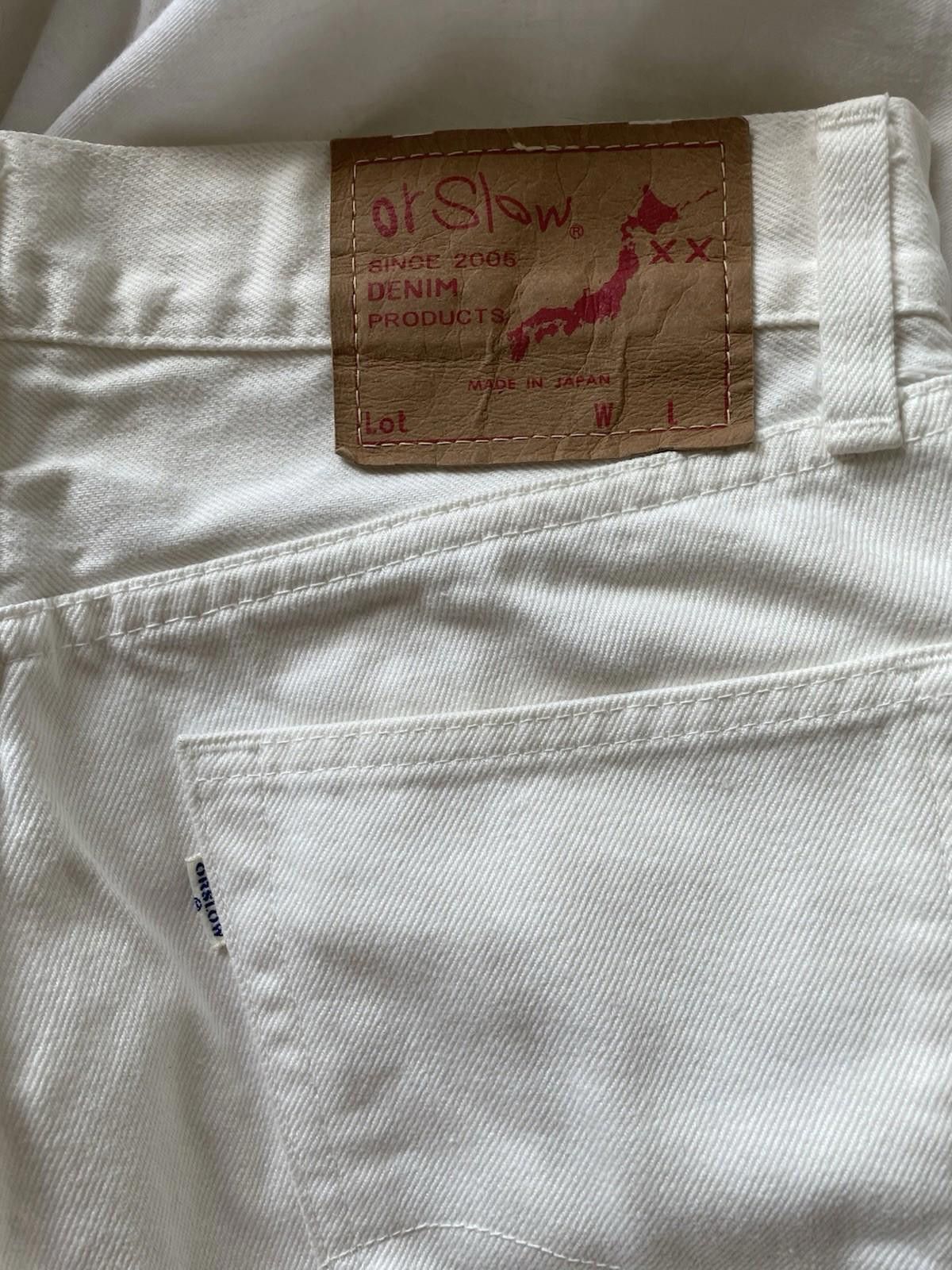 Orslow Orslow Japan Denim Jeans Women White Size 2 Size 29" - 3 Thumbnail