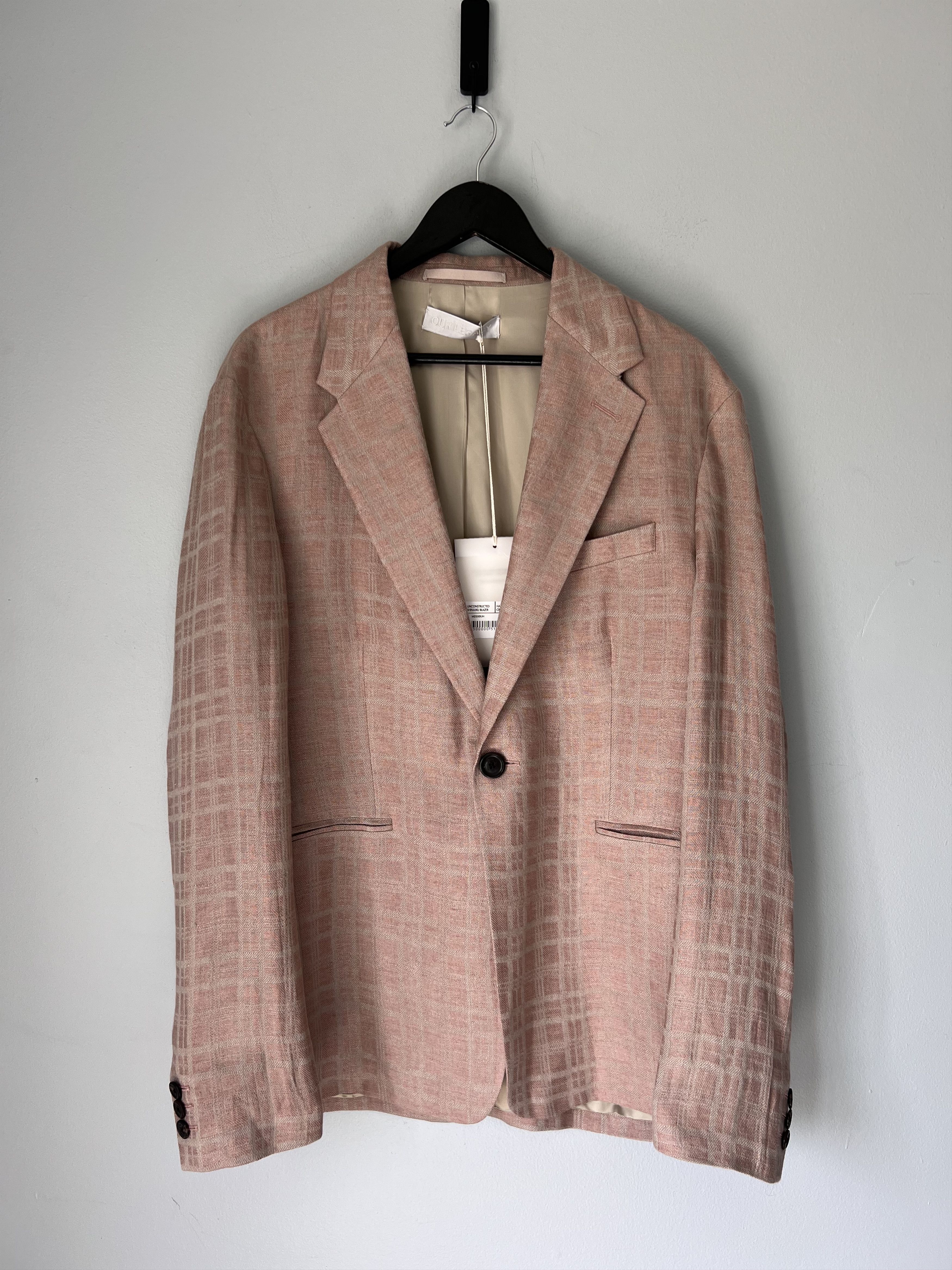 Our Legacy Our Legacy Unconstructed Shinjuku Blazer in Pink Linen Size 48R - 1 Thumbnail