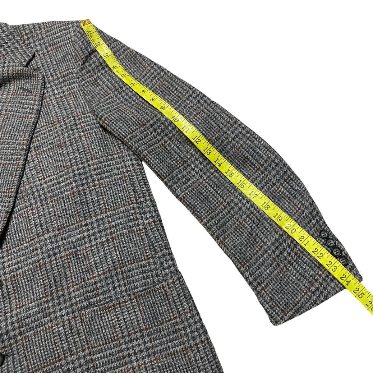 Celine Vintage Celine Houndstooth Checked Wool Blazer Jacket Size US L / EU 52-54 / 3 - 14 Thumbnail