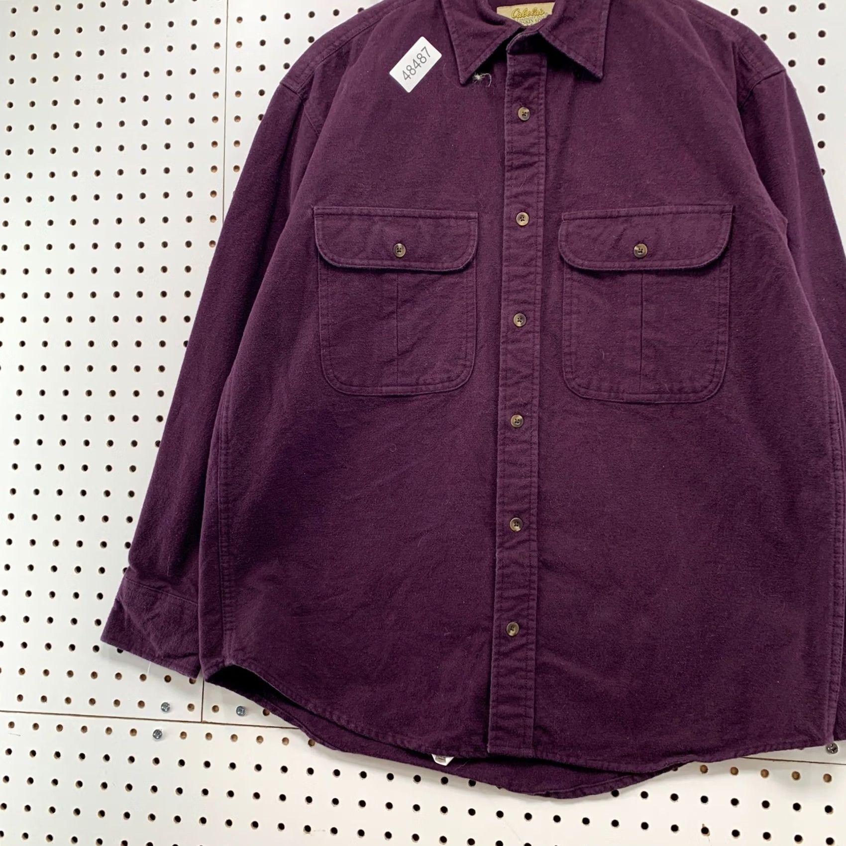 Vintage VINTAGE Cabelas Shirt Men Medium Purple 90s Heavyweight Cotton Button Up Size US M / EU 48-50 / 2 - 5 Thumbnail