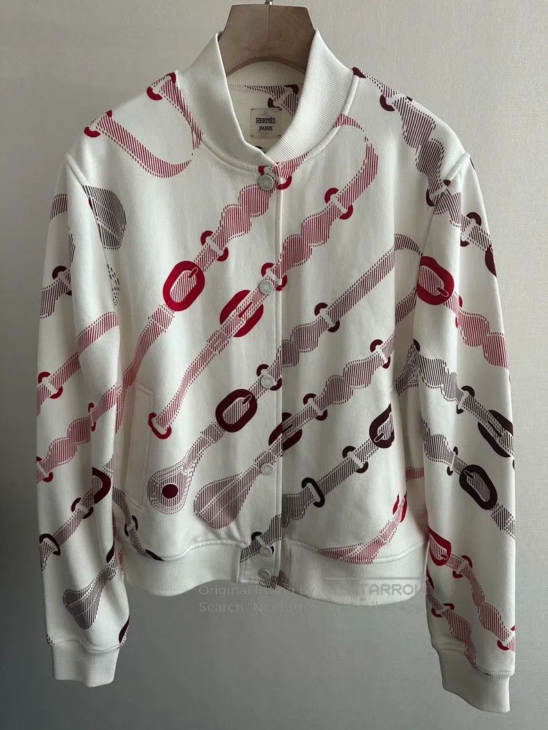 Hermes Hermes Chains Printed Jacket Size S / US 4 / IT 40 - 1 Thumbnail