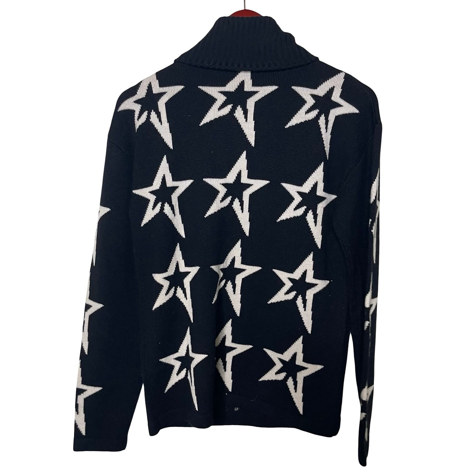 Perfect Moment Perfect Moment Black White Star Dust Turtleneck sweater sz L Size L / US 10 / IT 46 - 2 Thumbnail