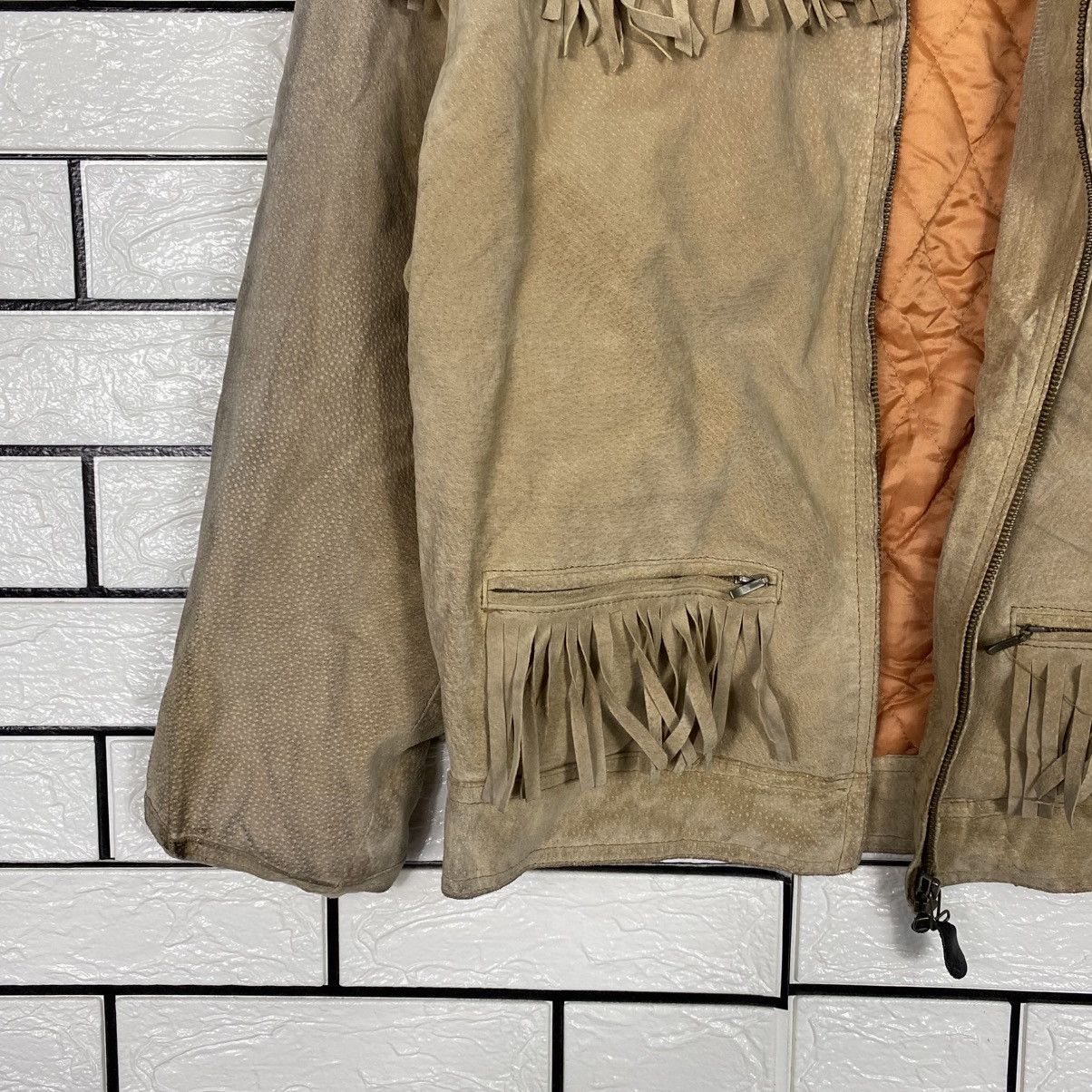Japanese Brand 📌Vintage Genuine Leather Jacket Creation Cube Issey Miyake Size US M / EU 48-50 / 2 - 5 Thumbnail