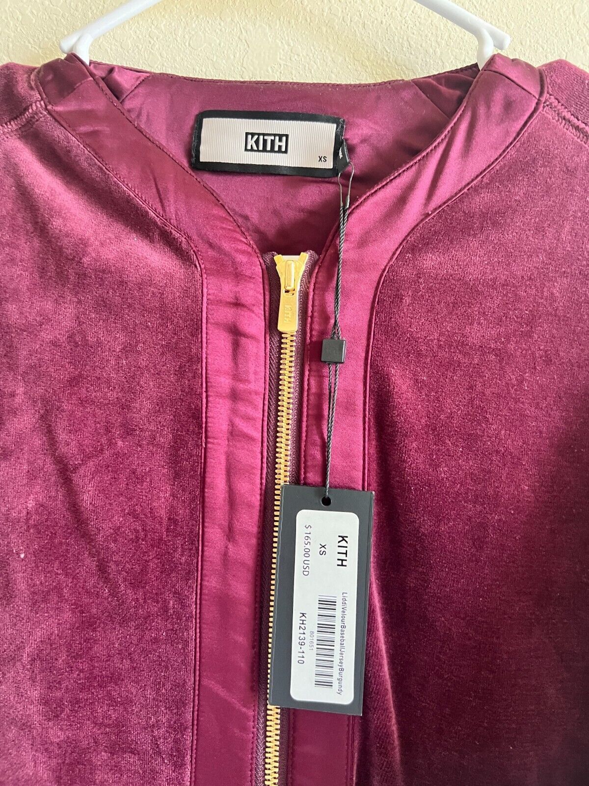 Kith Kith Lidl Velour Baseball Jersey XS Red Size US XS / EU 42 / 0 - 3 Thumbnail