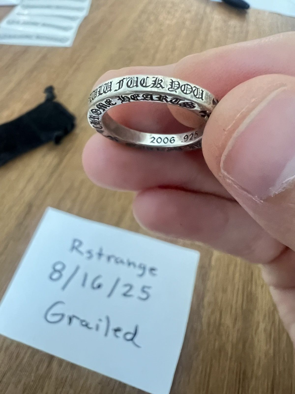 Chrome Hearts Honolulu Spacer Ring Size 6