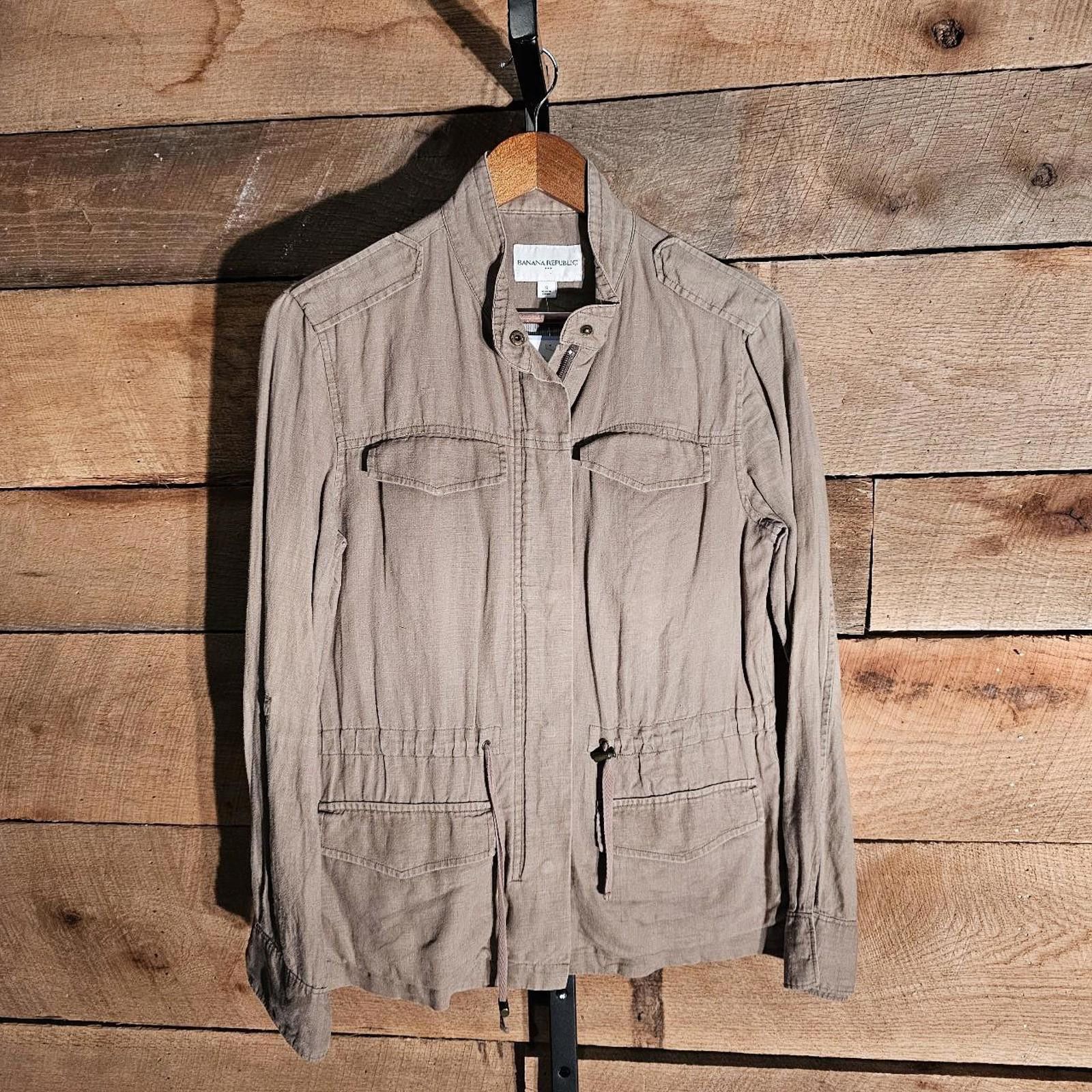 Banana Republic Banana Republic Women's Khaki Light Weight Jacket Size S / US 4 / IT 40 - 1 Thumbnail