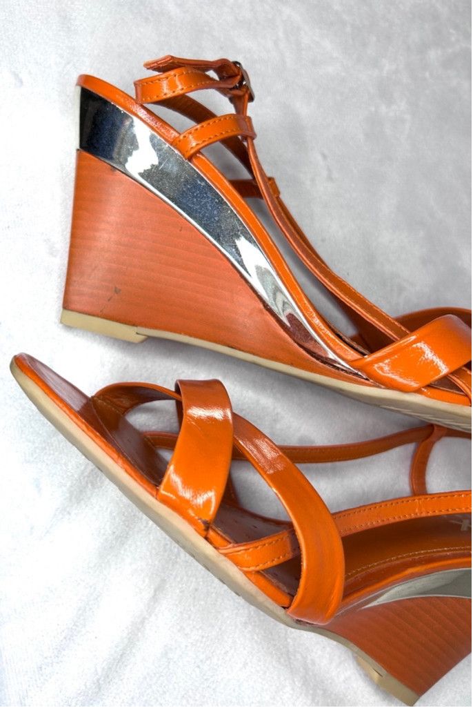 Geox Women's Geox Orange Wedge Sandals, Size 9 Size US 9 / IT 39 - 10 Thumbnail