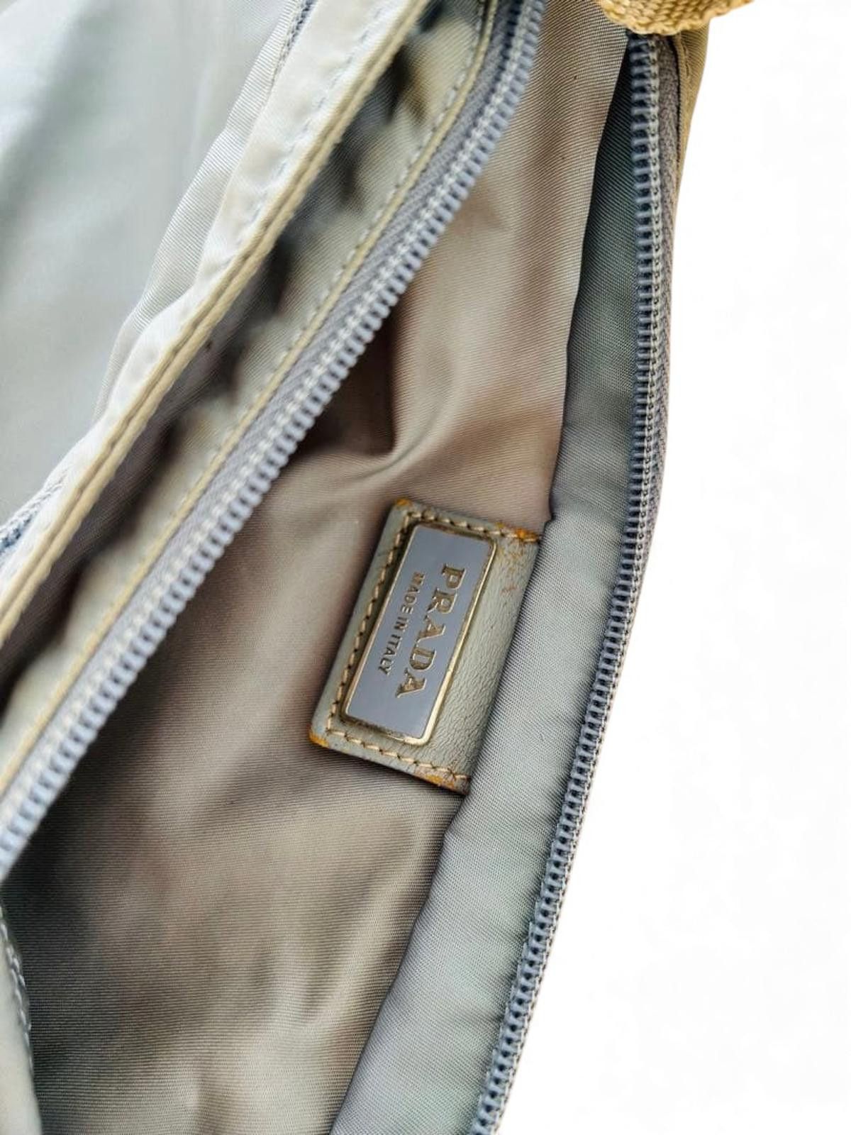 Prada Prada - Light Blue Nylon Shoulder Bag Size ONE SIZE - 6 Thumbnail