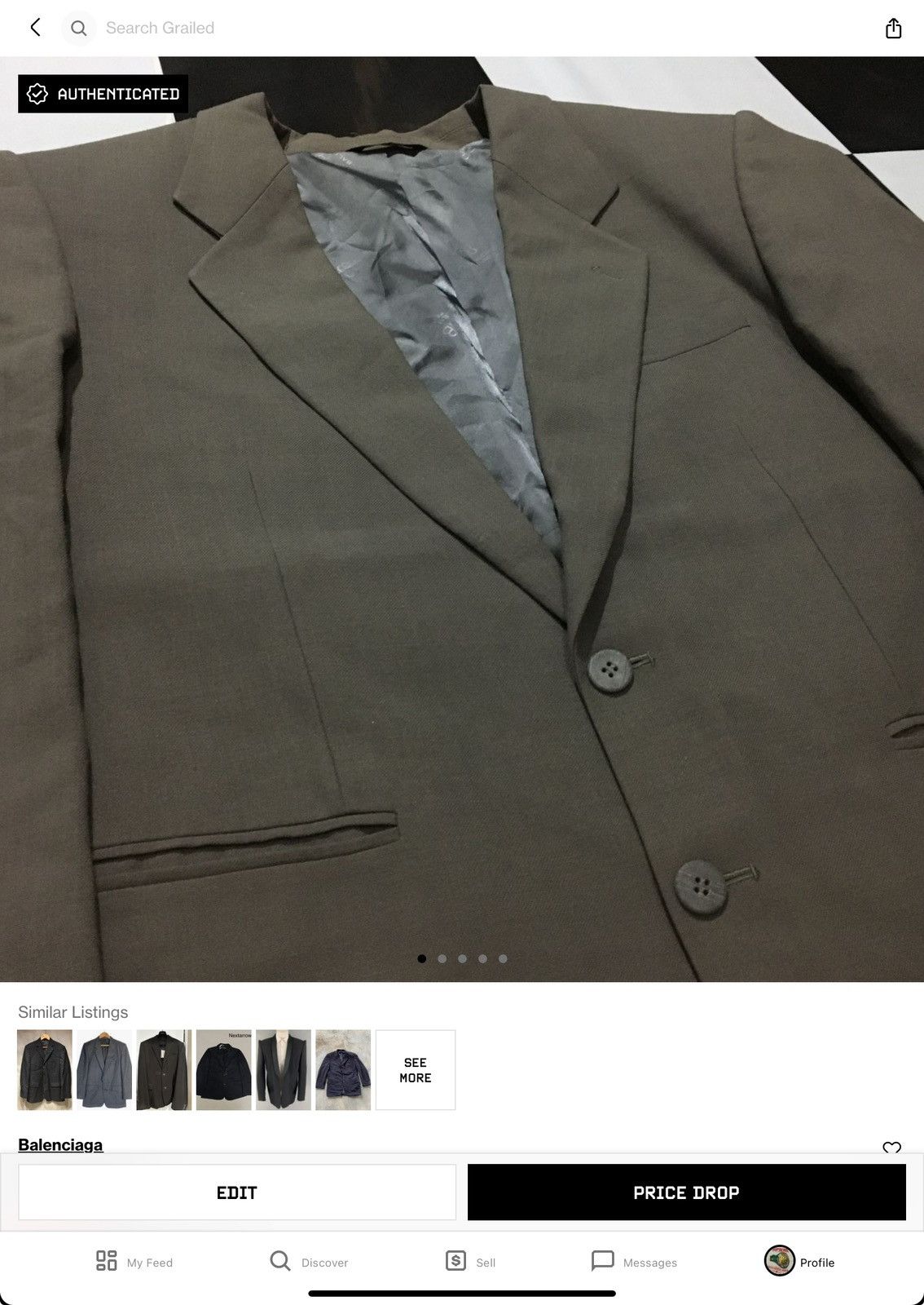 Balenciaga × Designer Balenciaga Blazer Size 50L - 6 Thumbnail