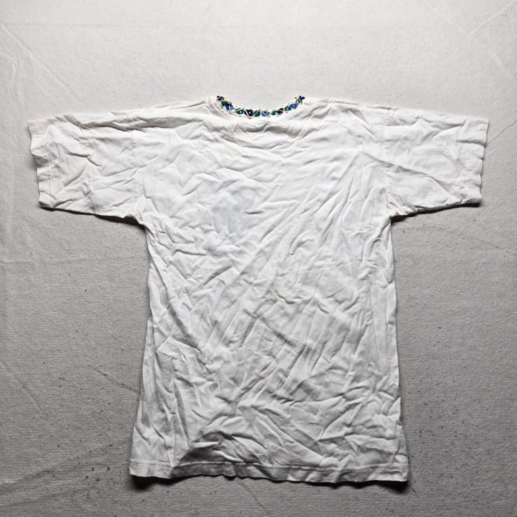 Vintage VINTAGE FUJ Original Shirt Ocean White Short Sleeve Tee T-Shirt Adult S Small L 1990s United States Mens Womens Boys Girls Size US L / EU 52-54 / 3 - 8 Thumbnail