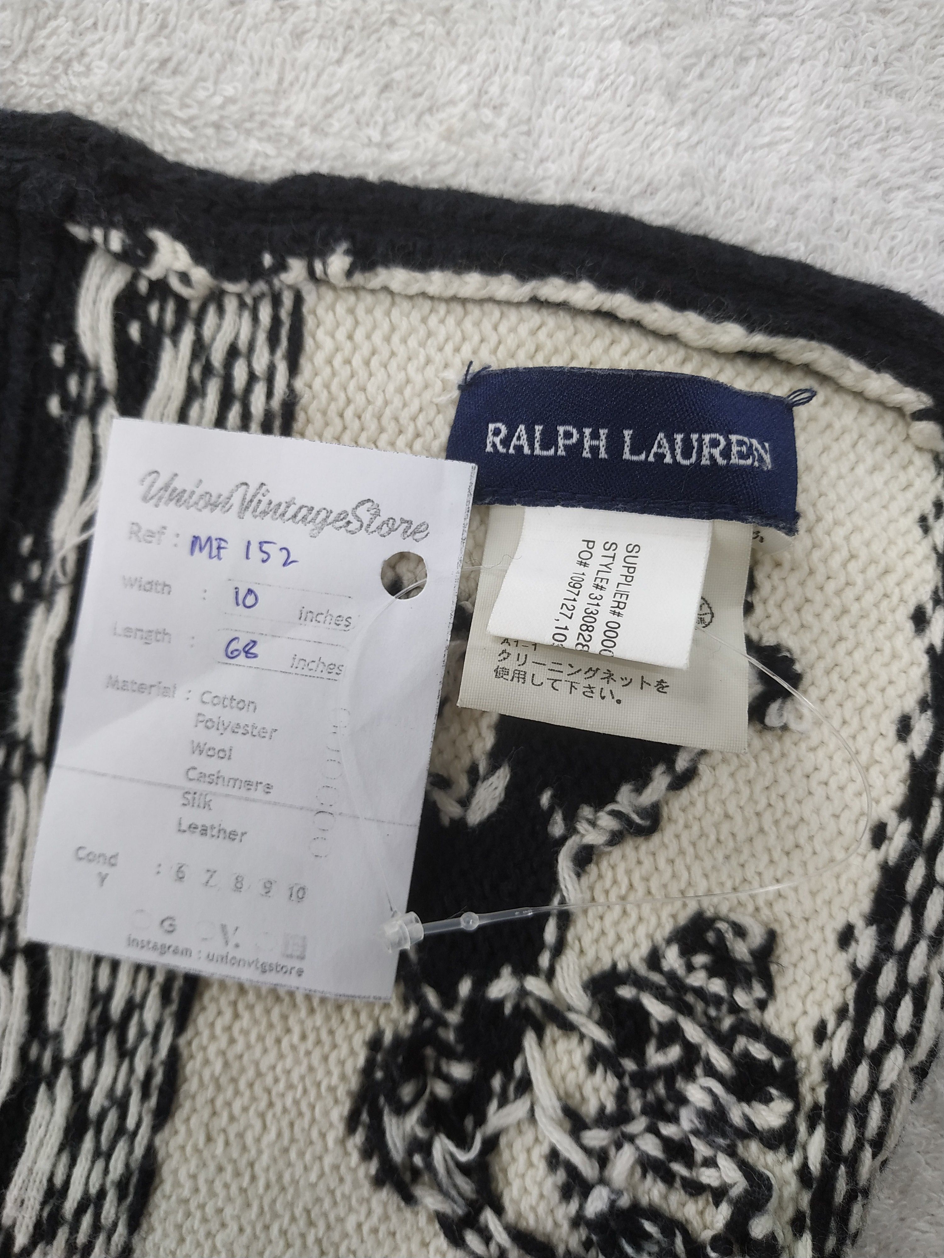 Ralph Lauren Vintage Ralph Lauren Scarf/Muffler/Neckwear MF152 Size ONE SIZE - 5 Thumbnail