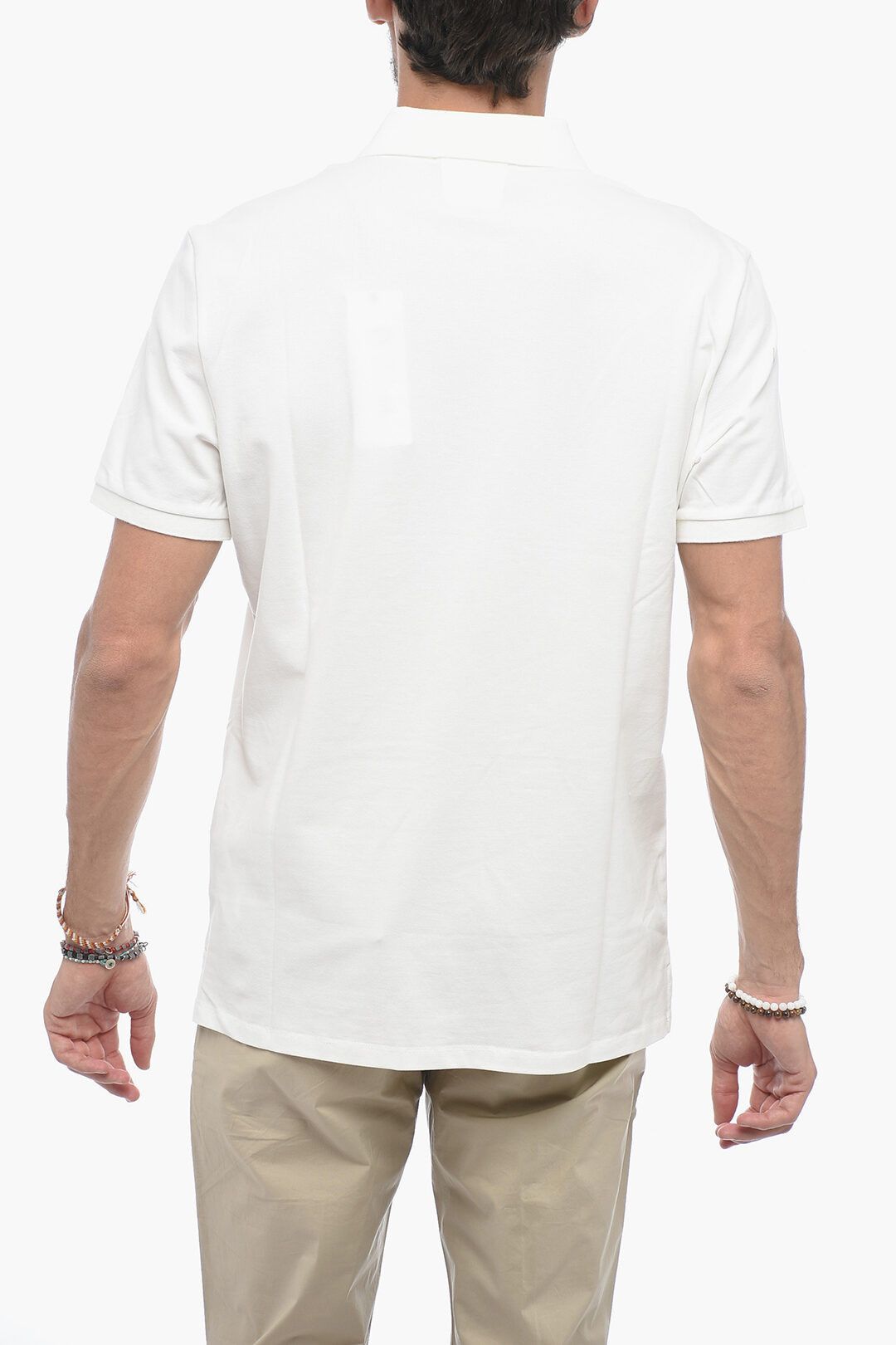 C.P. Company og1mm1024 Regular Fit Polo Shirt in White Size US M / EU 48-50 / 2 - 2 Thumbnail