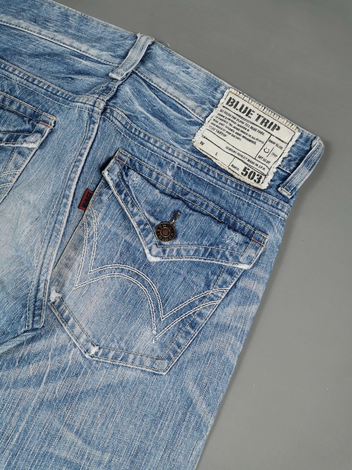 Edwin Bootcut Edwin 503 Light Blue Jeans Size US 33 - 6 Thumbnail