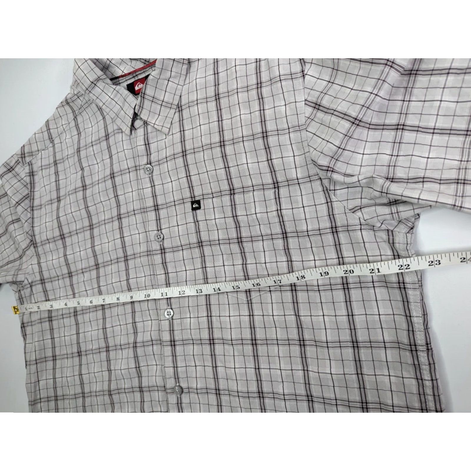 Quiksilver Quiksilver Shirt Men L Grey Rayon Blend Short Sleeve Button Skate Summer Casual Size US L / EU 52-54 / 3 - 4 Thumbnail