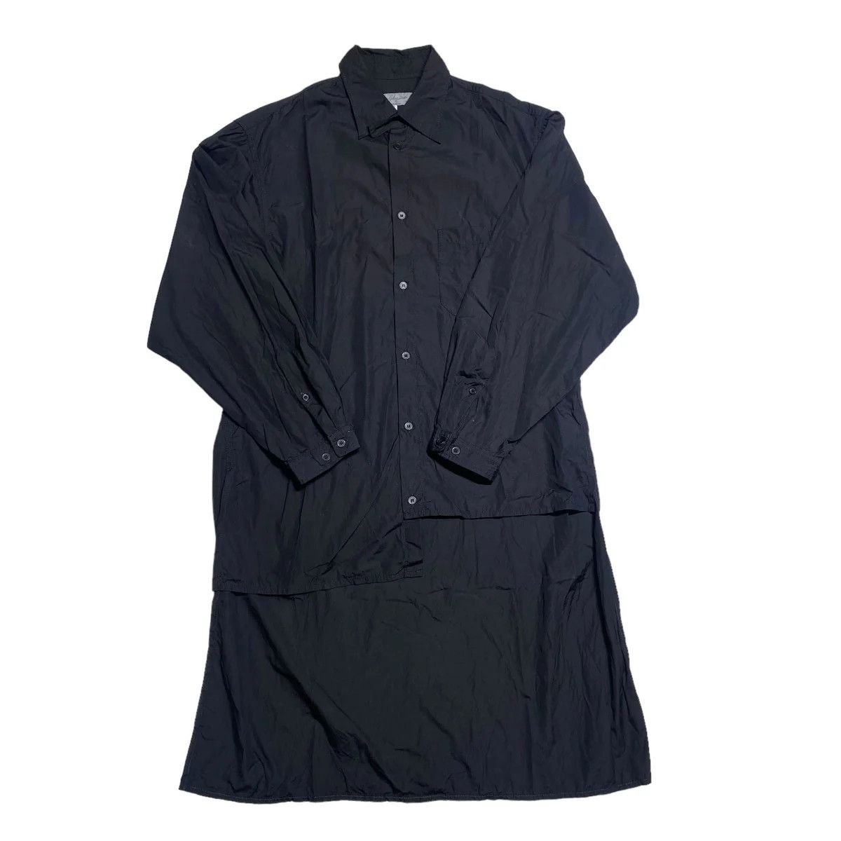 Yohji Yamamoto Yohji Yamamoto pour homme 21AW stitch B long sleeve shirt Size US M / EU 48-50 / 2 - 1 Thumbnail