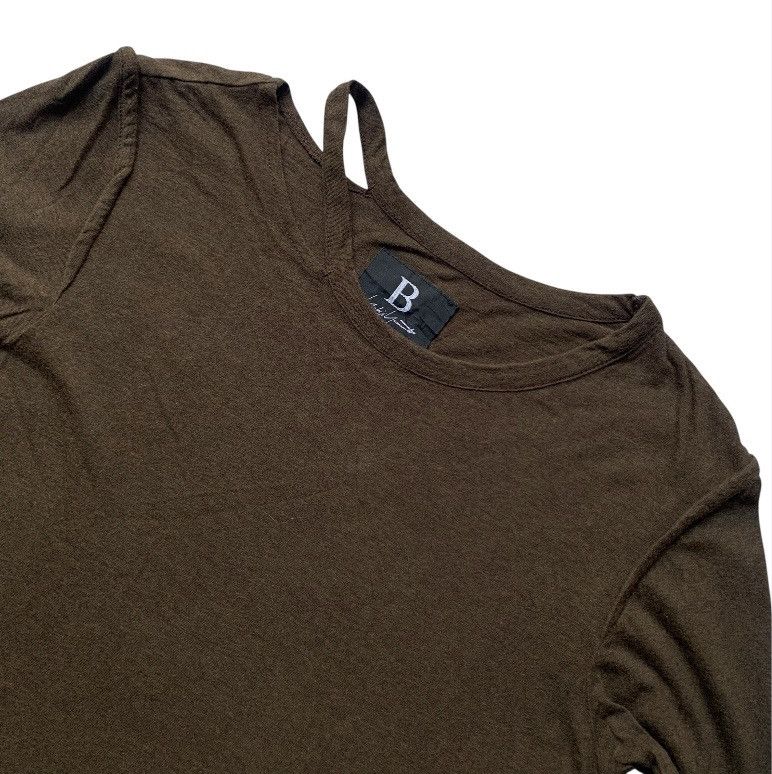 Yohji Yamamoto B yohji yamamoto collar cut it out long sleeve t shirt Size S / US 4 / IT 40 - 2 Thumbnail