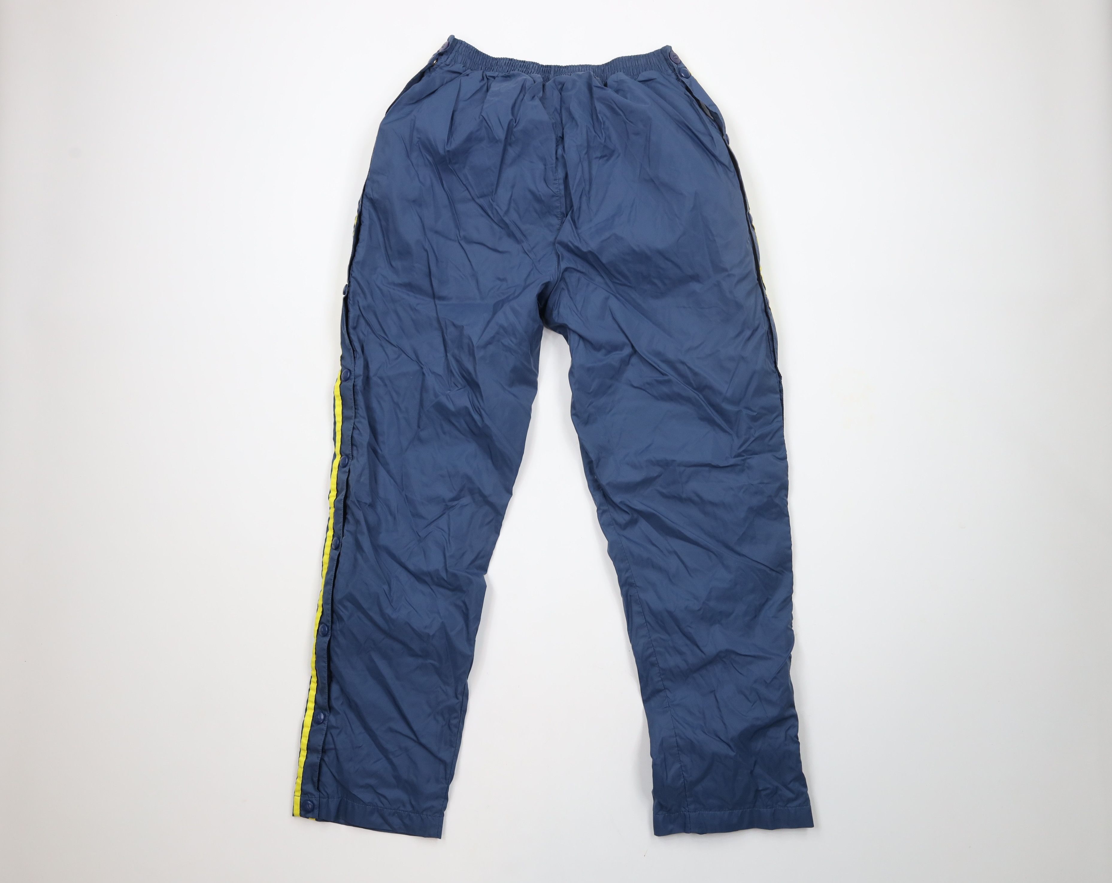Adidas × Vintage Vintage 90s Adidas Spell Out Lined Tearaway Pants Blue Size US 34 / EU 50 - 10 Thumbnail