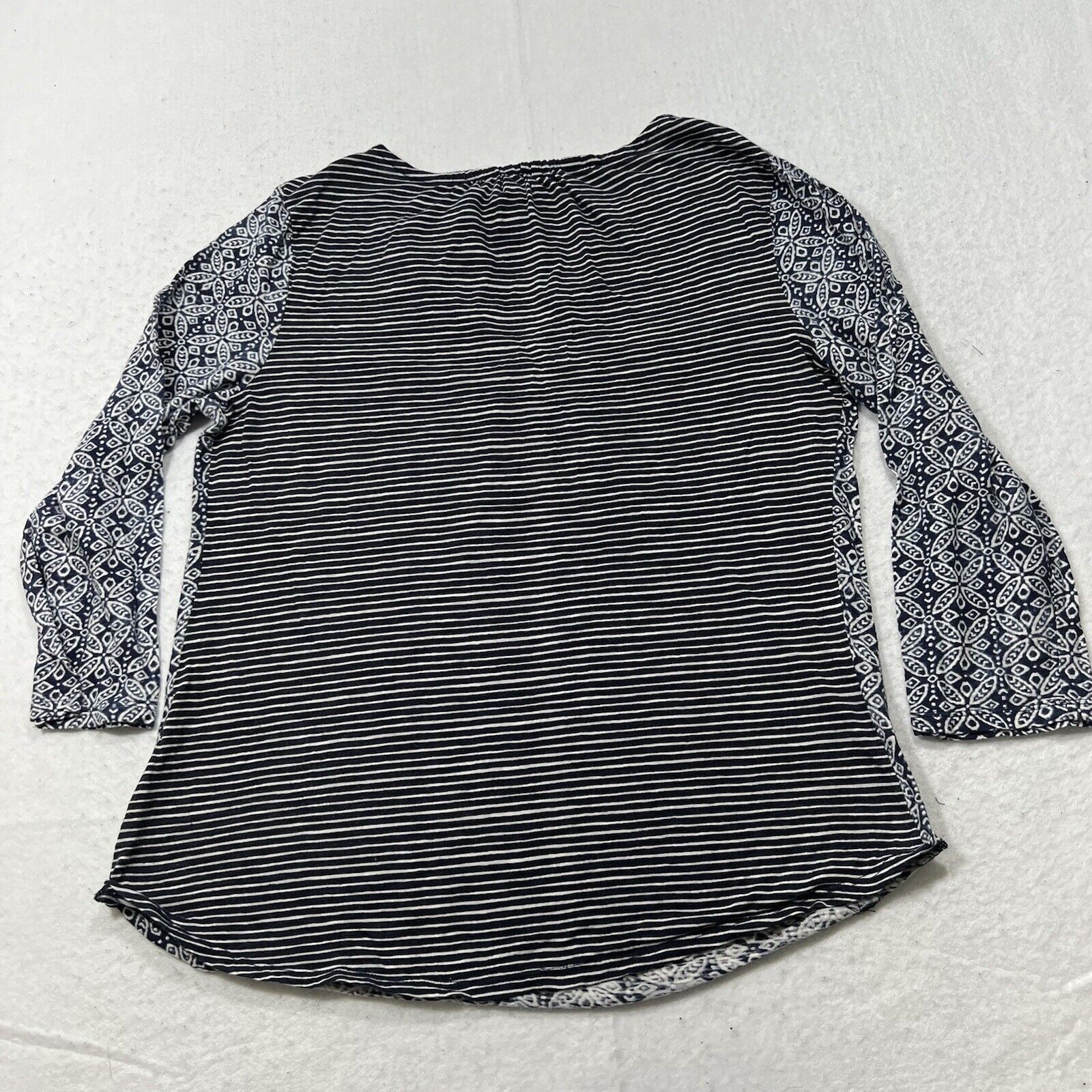 Lucky Brand Lucky Brand Blue Lightweight Pullover Blouse With Tassels Size M / US 6-8 / IT 42-44 - 9 Thumbnail