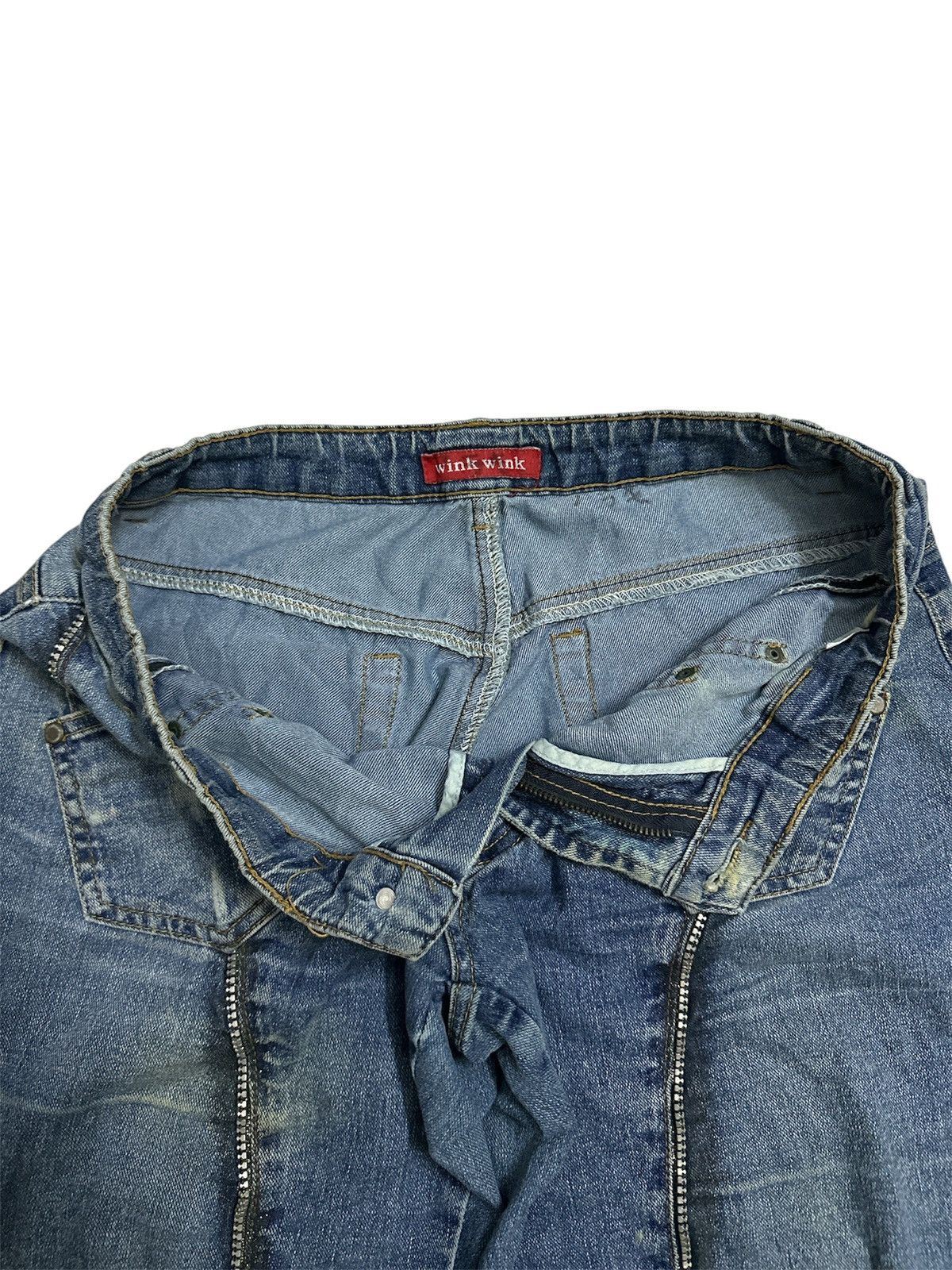 Rick Owens Distressed Wink Wink Flare Y2K Jeans Goa Lgb If Six Was Nine Size US 31 - 5 Thumbnail
