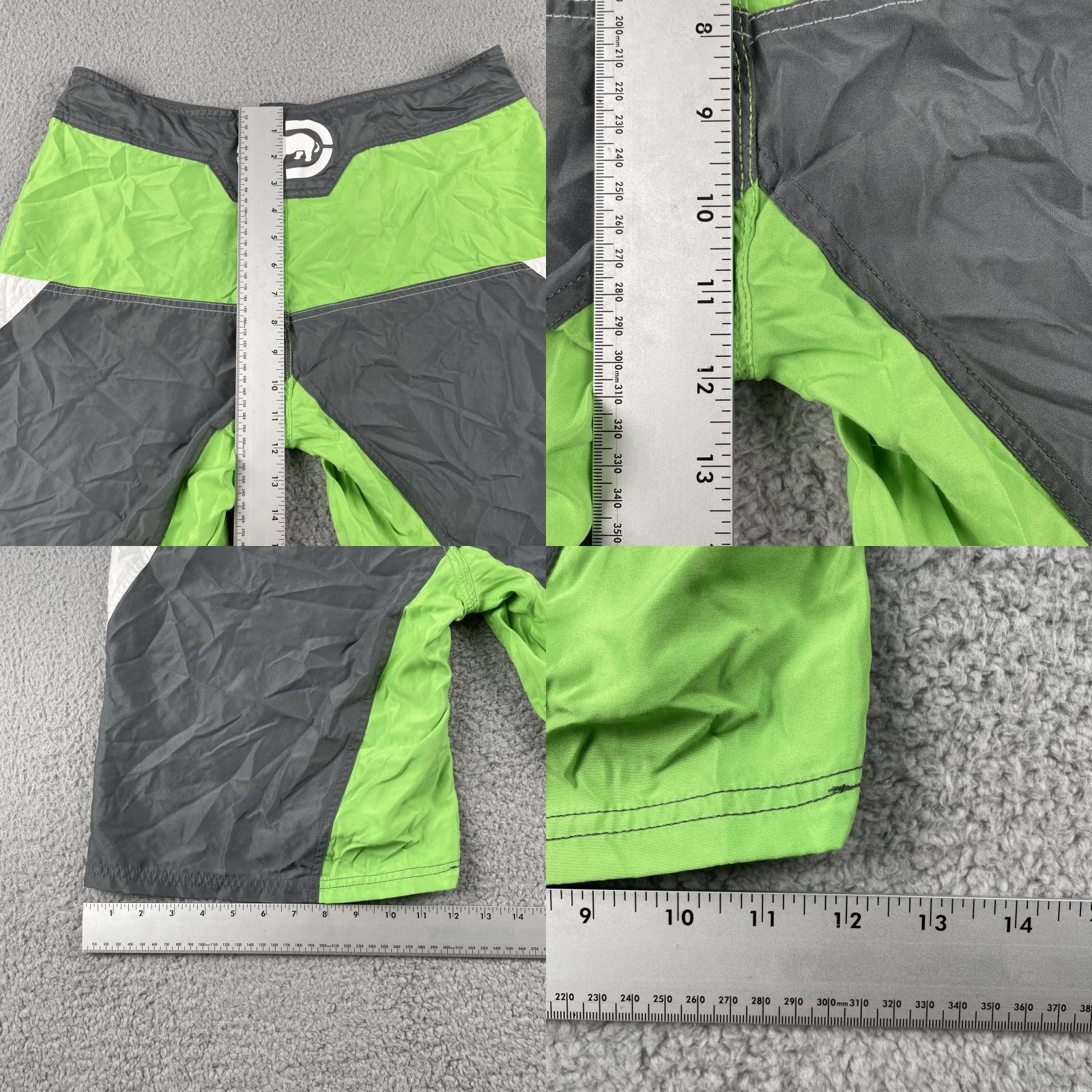 Ecko Unltd. Ecko Unlimited Rhino MMA Fighter Shorts Size 32 Gray & Green Size US 32 / EU 48 - 10 Thumbnail